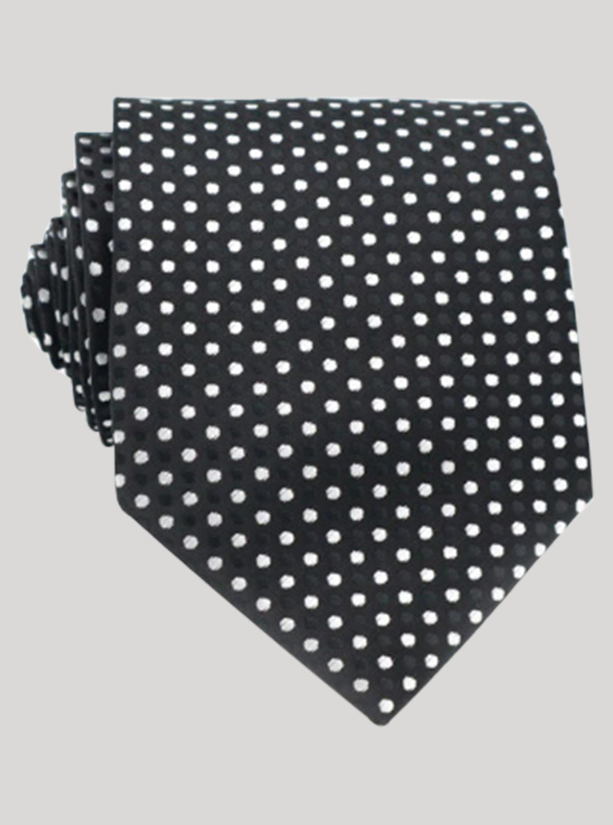 Men’s Black Dotted Tie – Timeless Formalwear by Boer and Fitch - Boer and Fitch