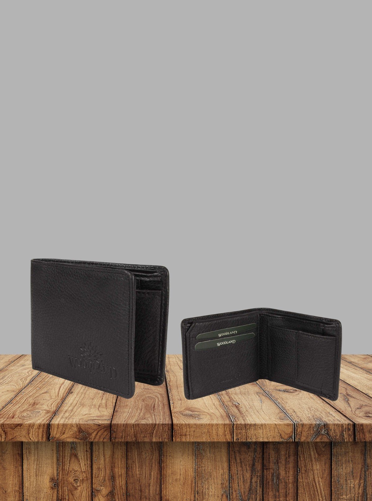 Men’s Black Two Fold Leather Wallet by Boer and Fitch – Classic & Durable - Boer and Fitch