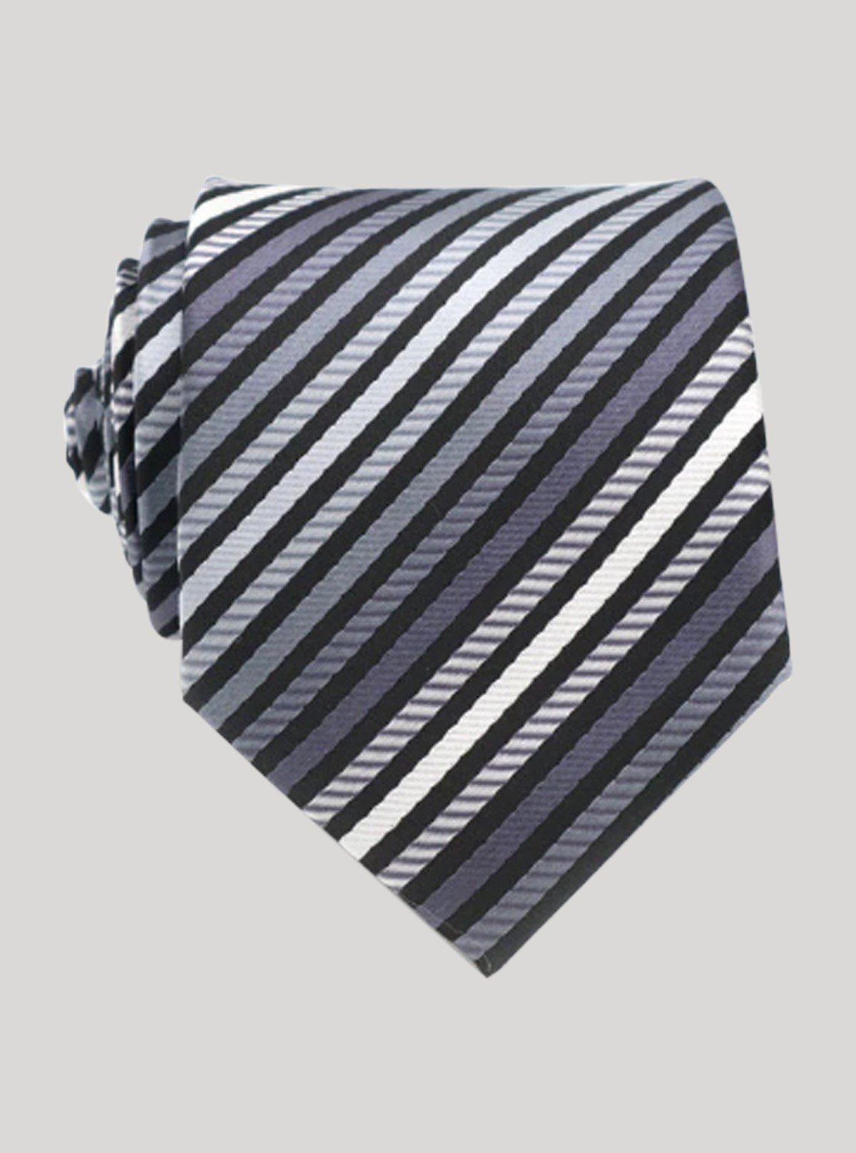 Men’s Diagonal Striped Tie – Classic Formal Neckwear by Boer & Fitch - Boer and Fitch