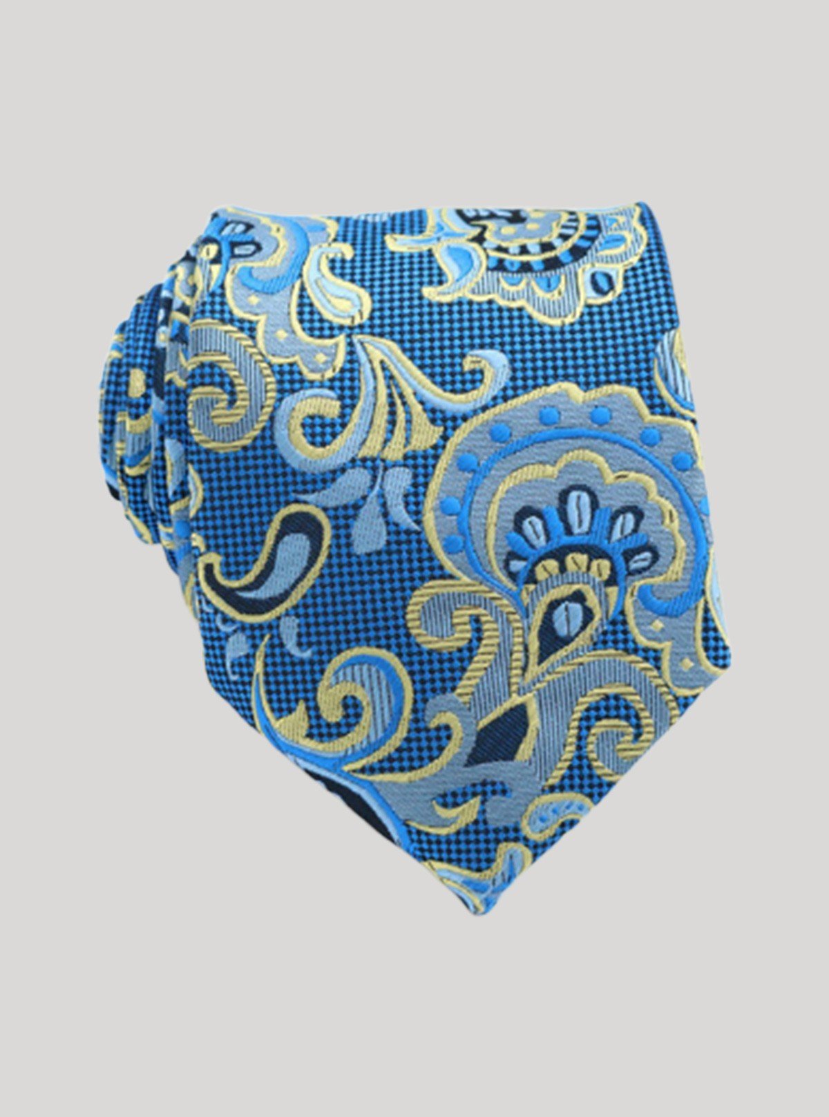 Men’s Premium Blue Patterned Tie – Elegant Statement by Boer & Fitch - Boer and Fitch