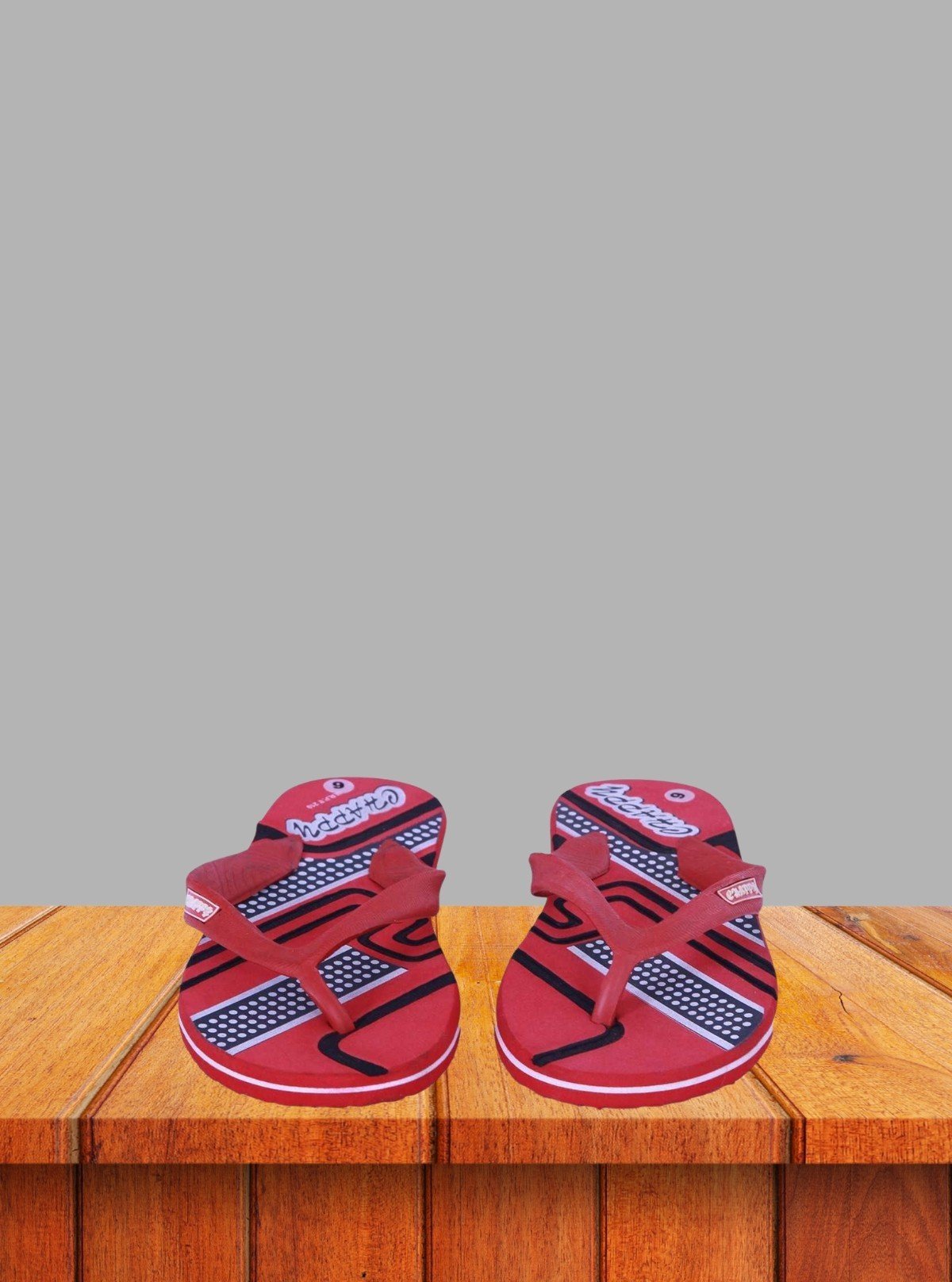 Men’s Red Graphic Flip Flop – Stylish & Comfortable | Boer & Fitch - Boer and Fitch