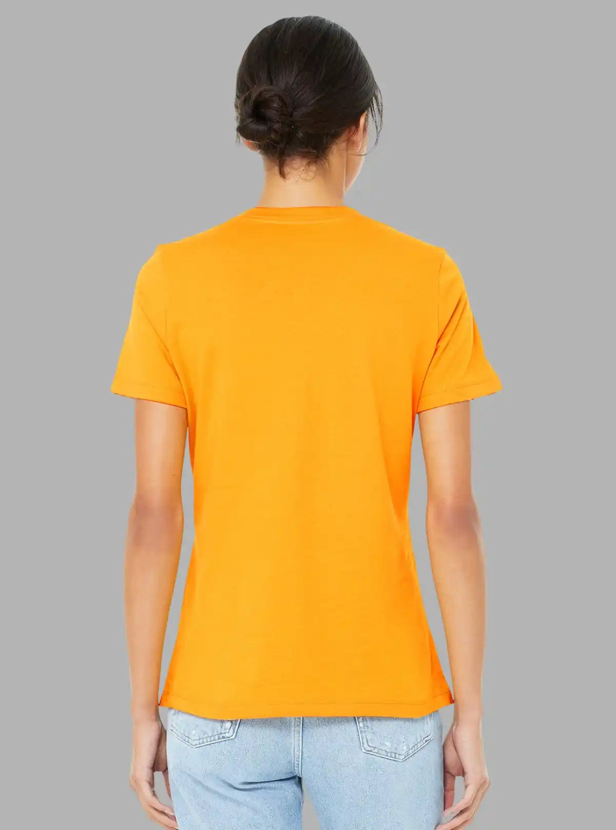 Women’s Orange Short Sleeve Top – Casual Cotton Wear | Boer & Fitch