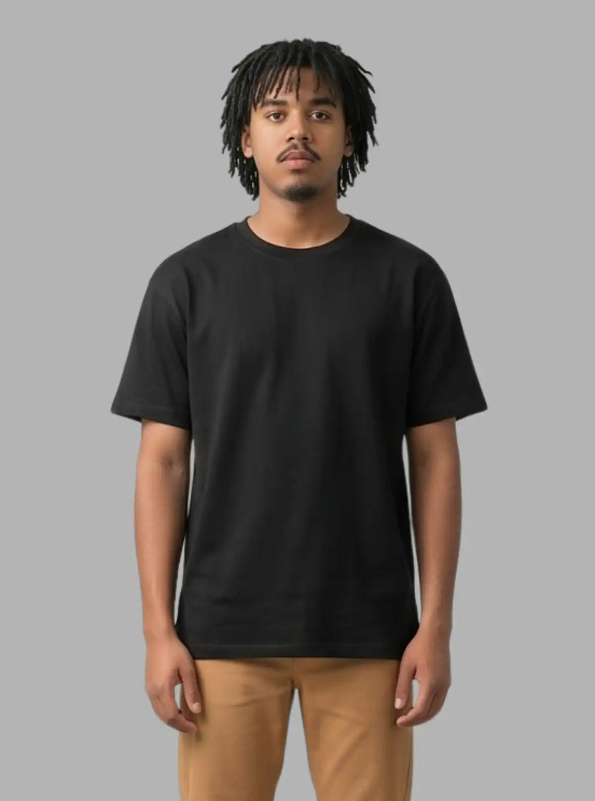 Boer and Fitch Men's Black Regular Fit Cotton T-Shirt | Essential Streetwear Crew