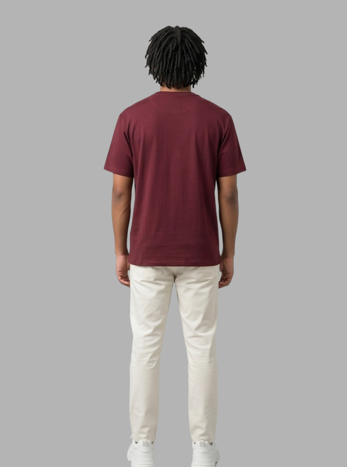 Boer and Fitch Men's Maroon Regular Fit Cotton T-Shirt | Essential Crew Neck Tee