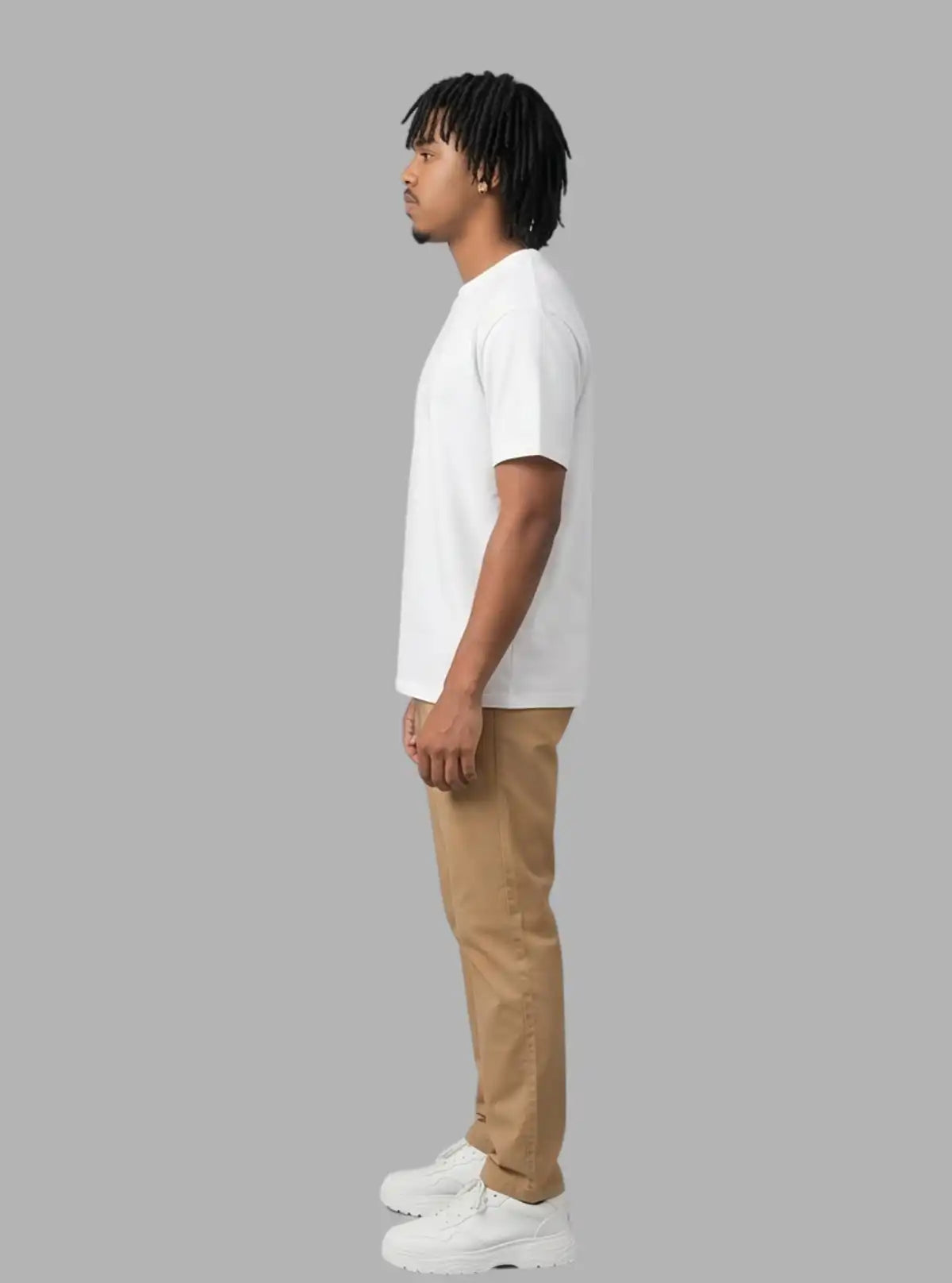 Boer and Fitch Men's White Regular Fit Cotton T-Shirt | Essential Crew Neck Tee
