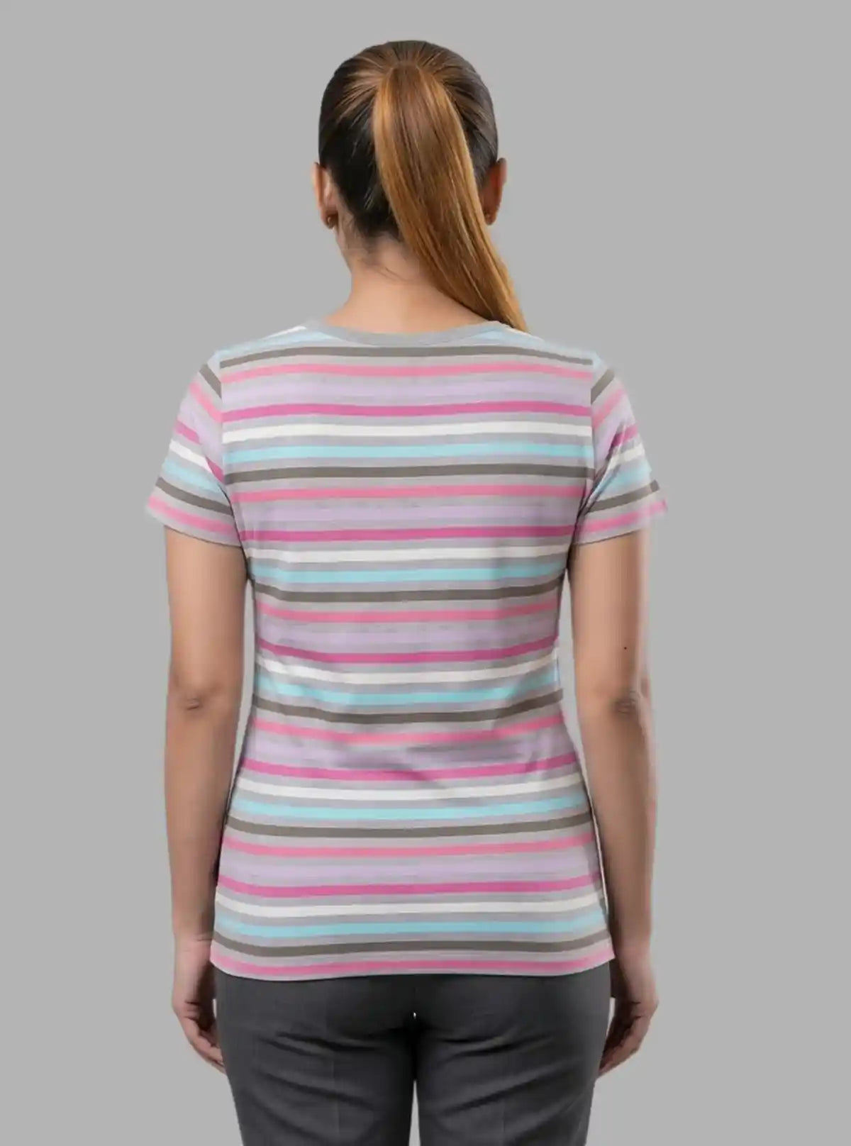 Women’s Multi Striped V-Neck Top – Boer and Fitch