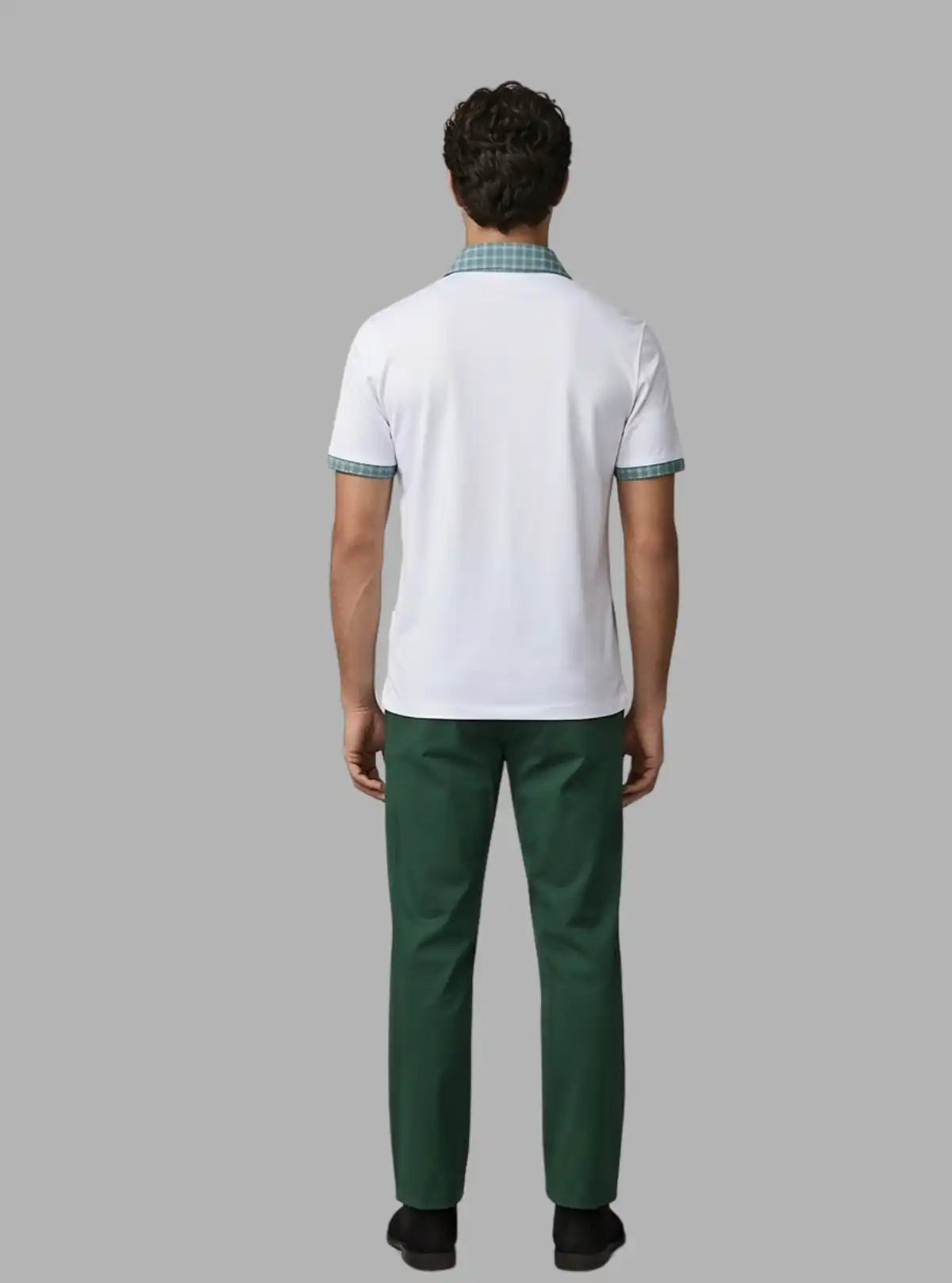 White Mint Collar Polo T-Shirt for Men – Stylish Casual by Boer and Fitch
