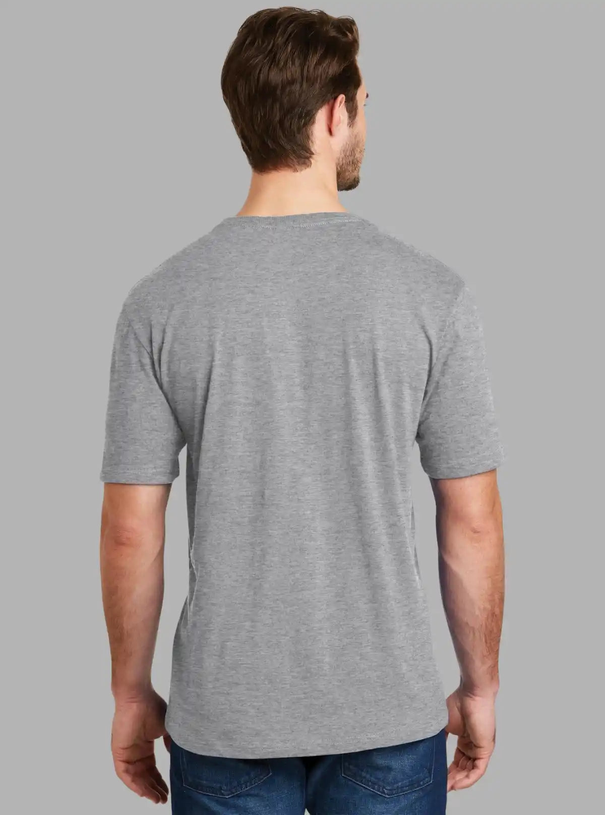 Grey Melange Monkey Print T-Shirt for Men – Casual & Stylish by Boer and Fitch