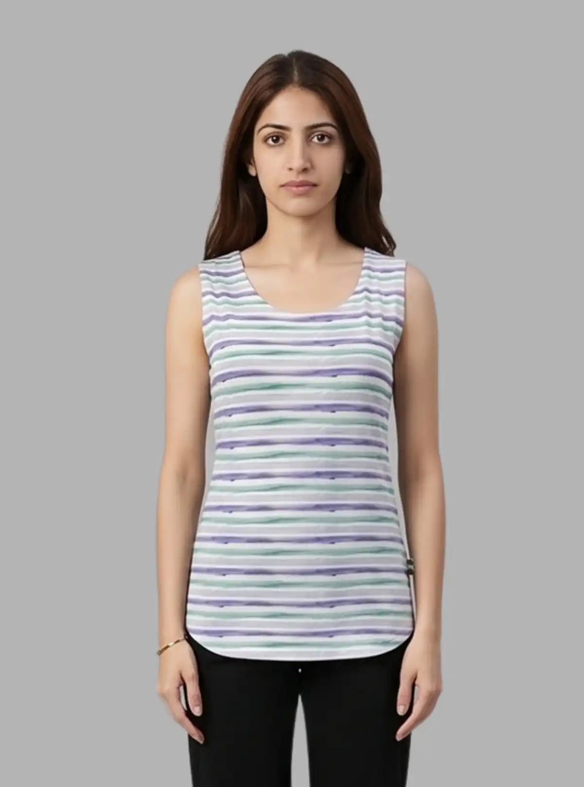 Women’s Multi Striped Sleeveless Top – Trendy & Comfortable | Boer & Fitch