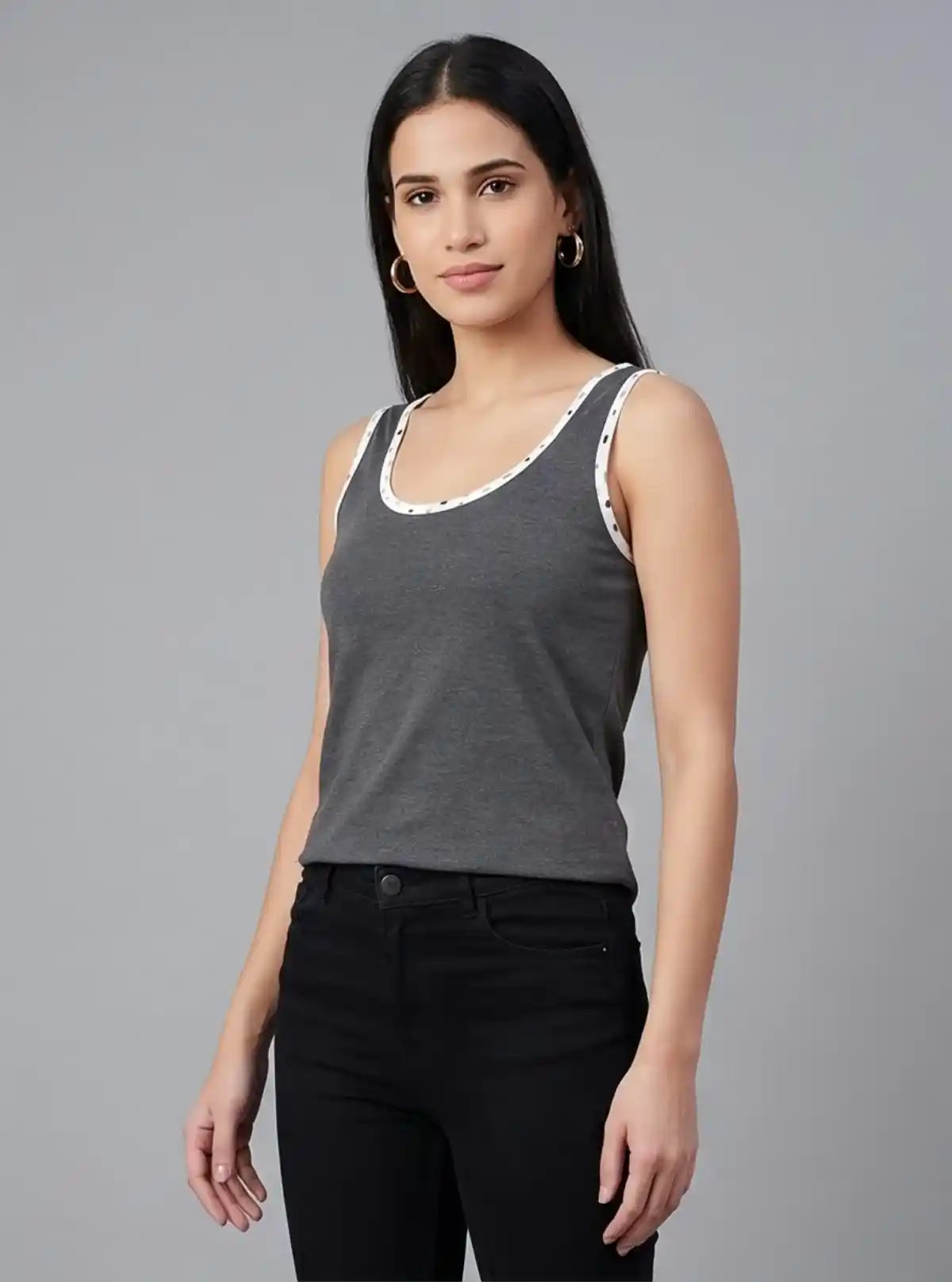 Women’s Dark Melange Tank Top – Boer and Fitch