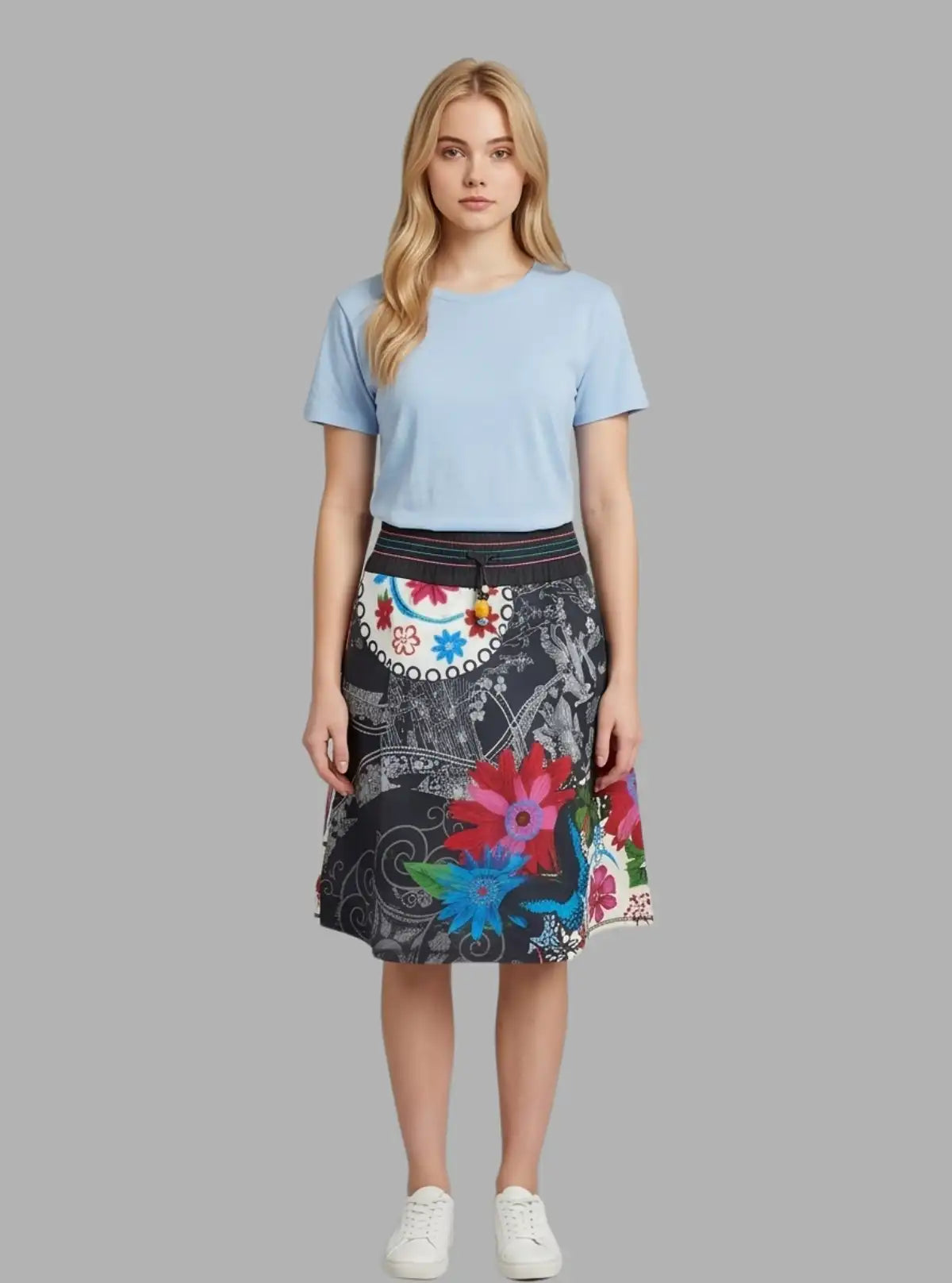 Women’s Cut & Sew Floral Print Skirt – Chic & Stylish | Boer & Fitch