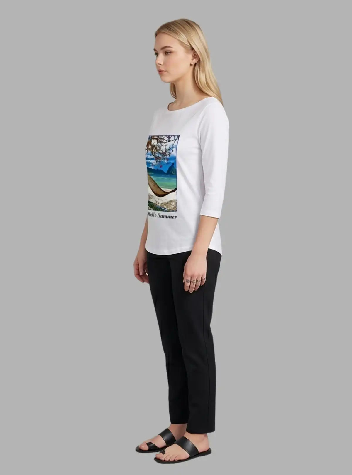 Women’s Hello Summer Printed Top – Vibrant & Stylish | Boer & Fitch