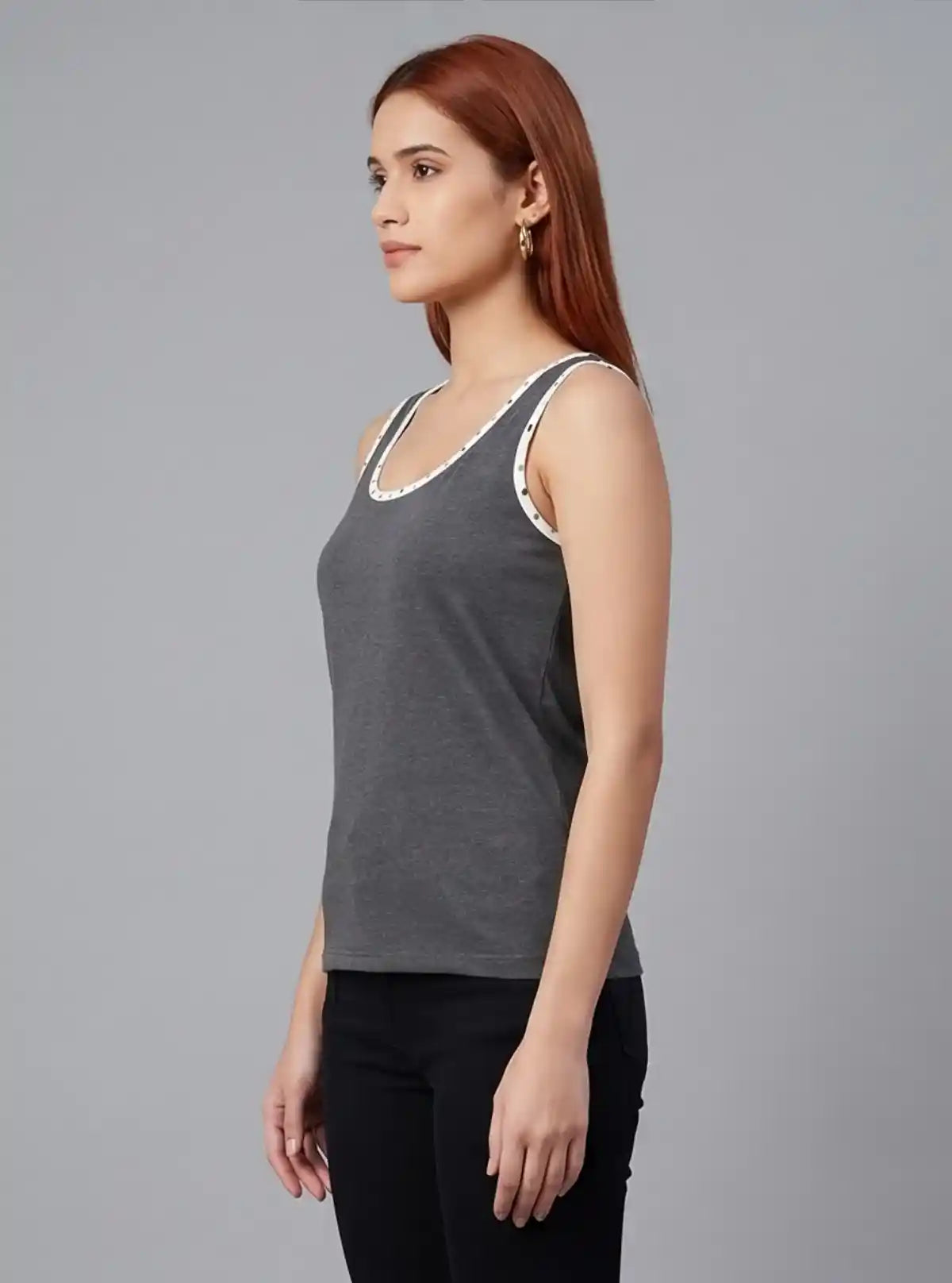 Women’s Dark Melange Tank Top – Boer and Fitch