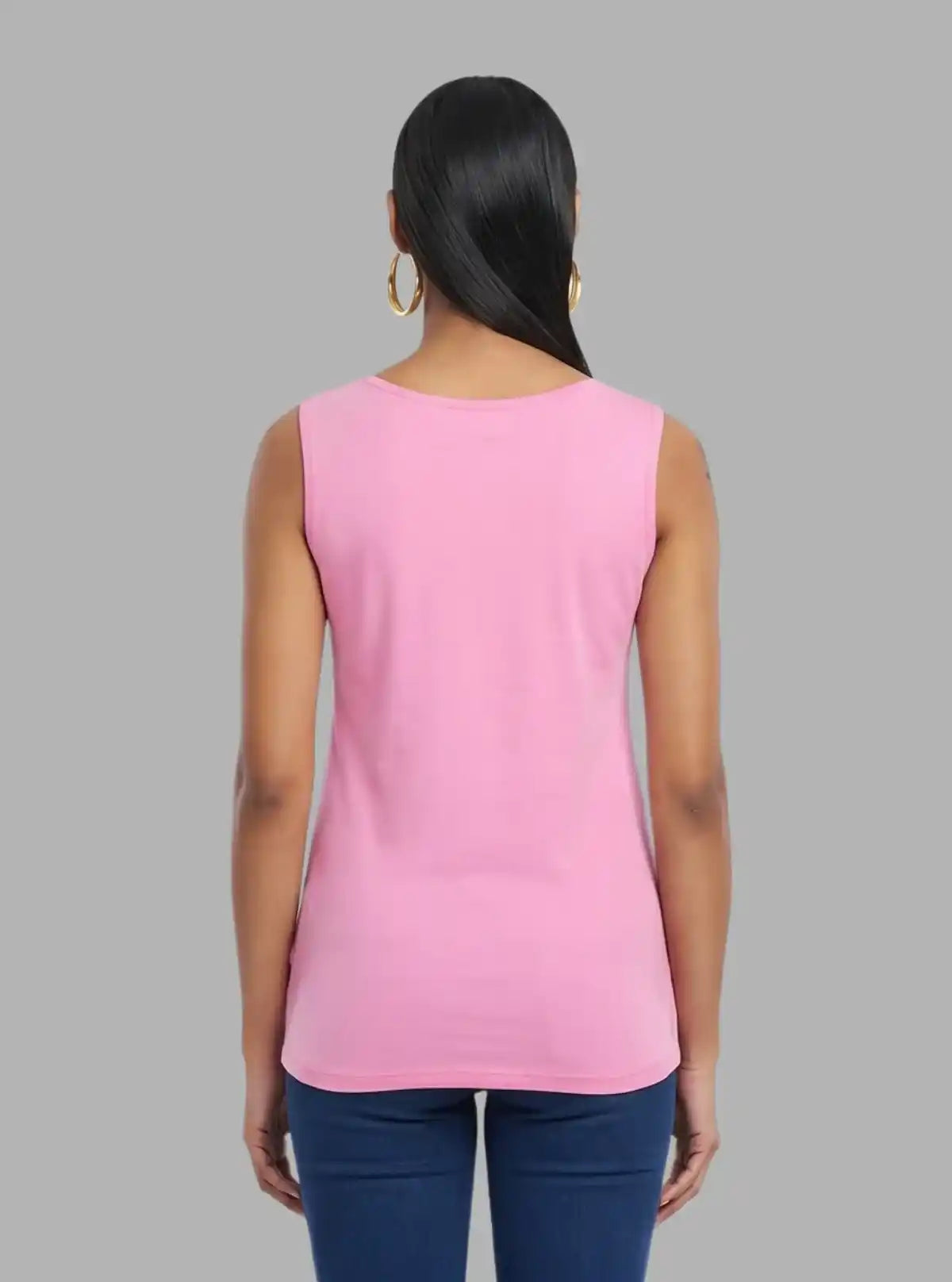 Fuchsia Women’s Sleeveless Cotton Jersey Top – Boer and Fitch
