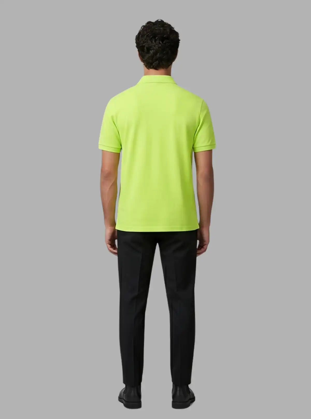Men’s Bright Green Pique Polo T-Shirt – Vibrant, Classic & Breathable Fit