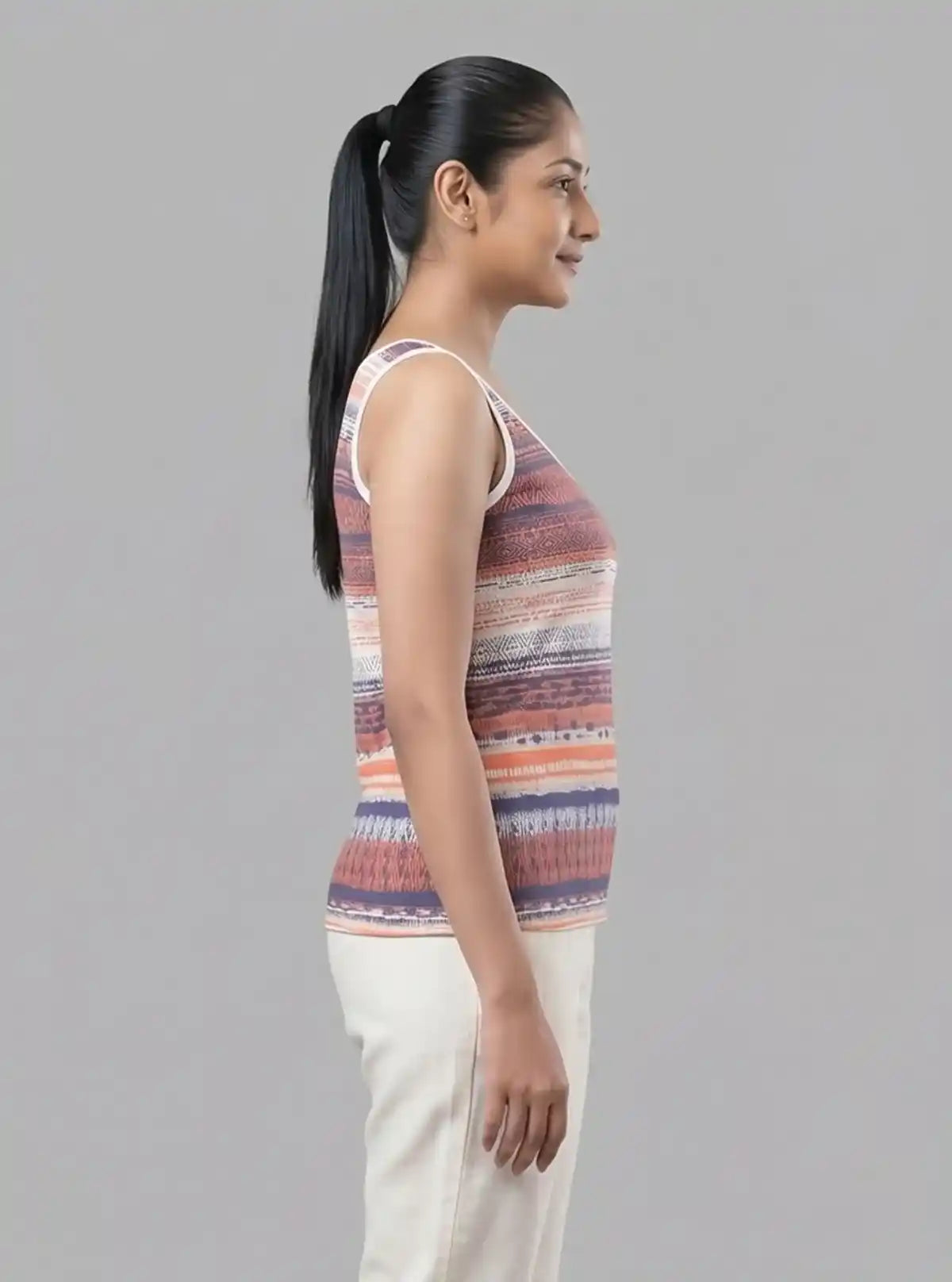 Women’s Abstract Print Sleeveless Top – Boer and Fitch