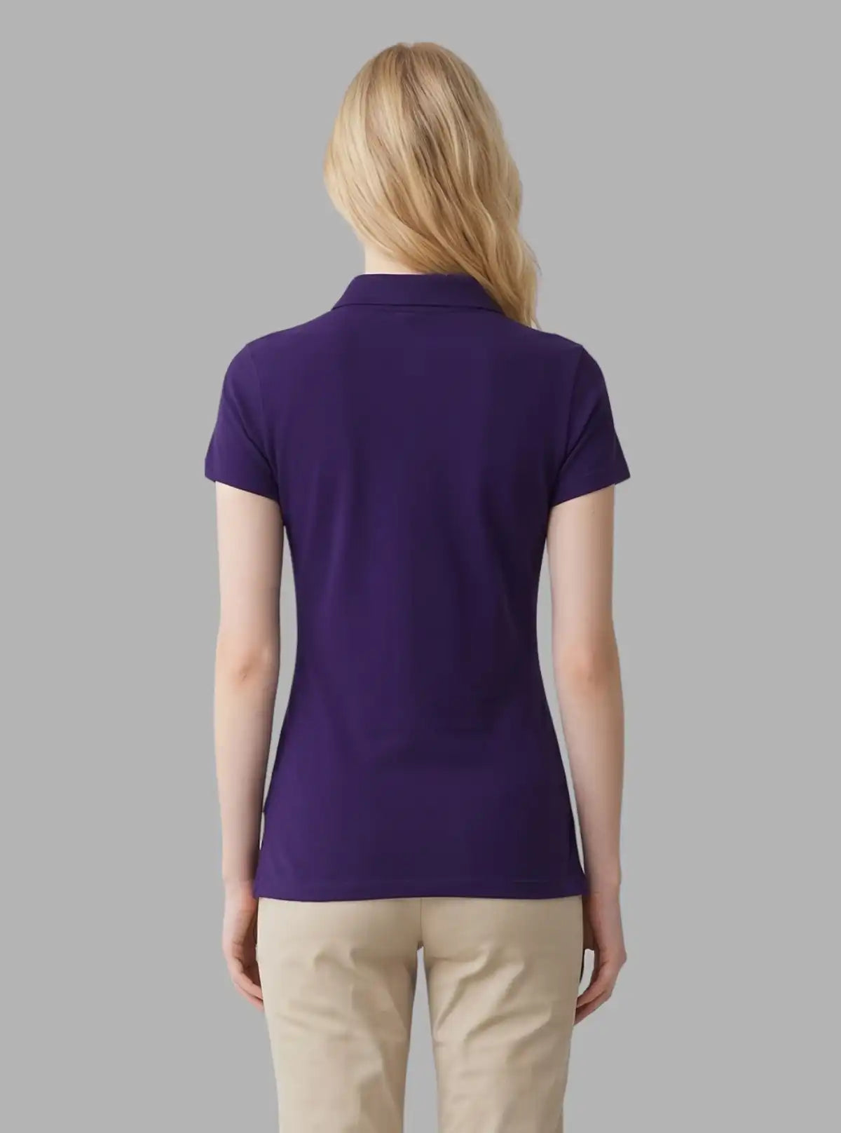 Women’s Purple Pique Polo T-Shirt – Stylish & Comfortable | Boer & Fitch