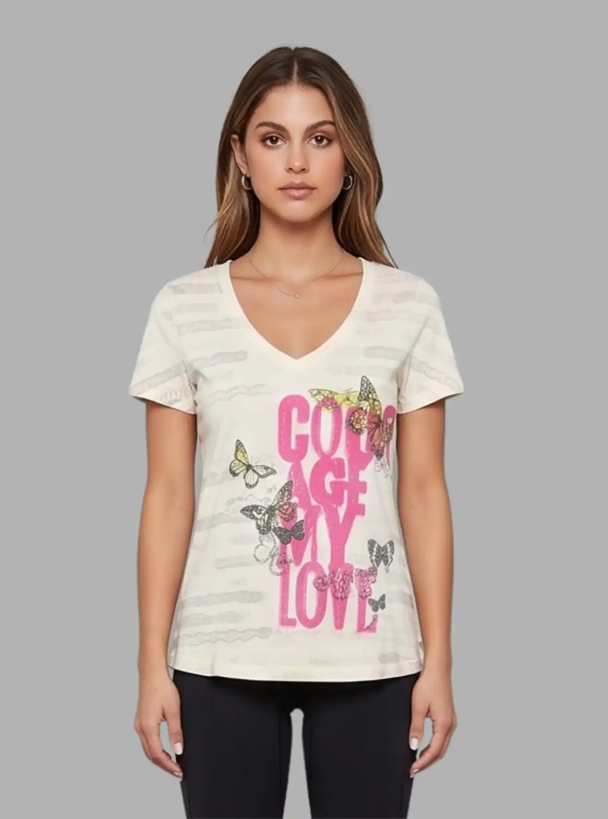 Women’s Cream White Printed Top – Stylish & Comfortable | Boer & Fitch