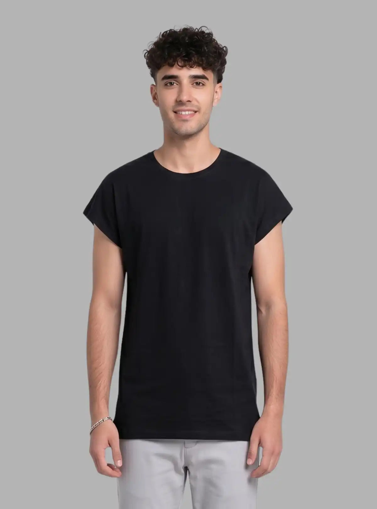 Men’s Black Cap Sleeve T-Shirt – Stylish & Comfortable | Boer & Fitch