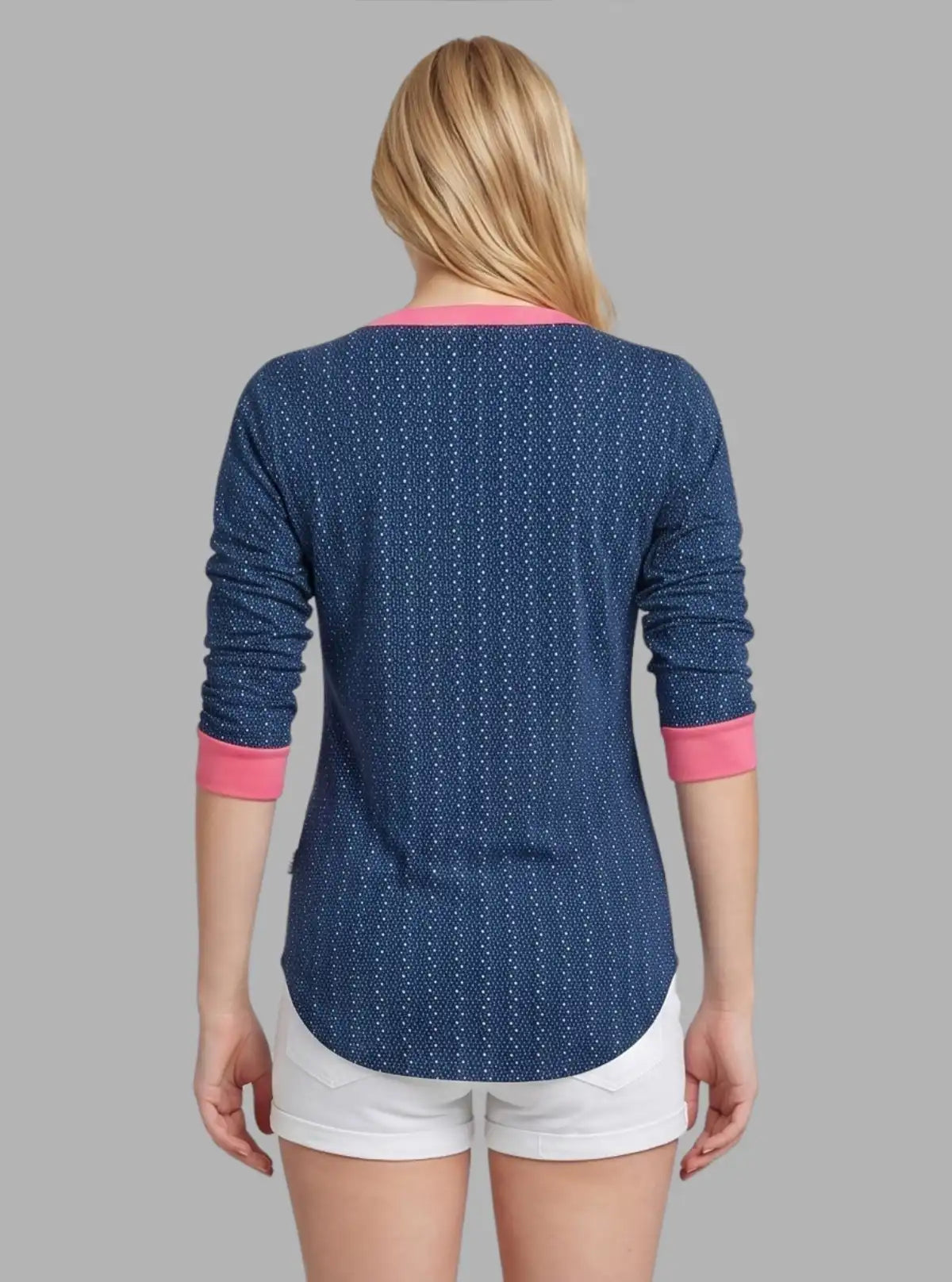 Women’s Blue Elegant Printed Top – Chic & Comfortable | Boer & Fitch