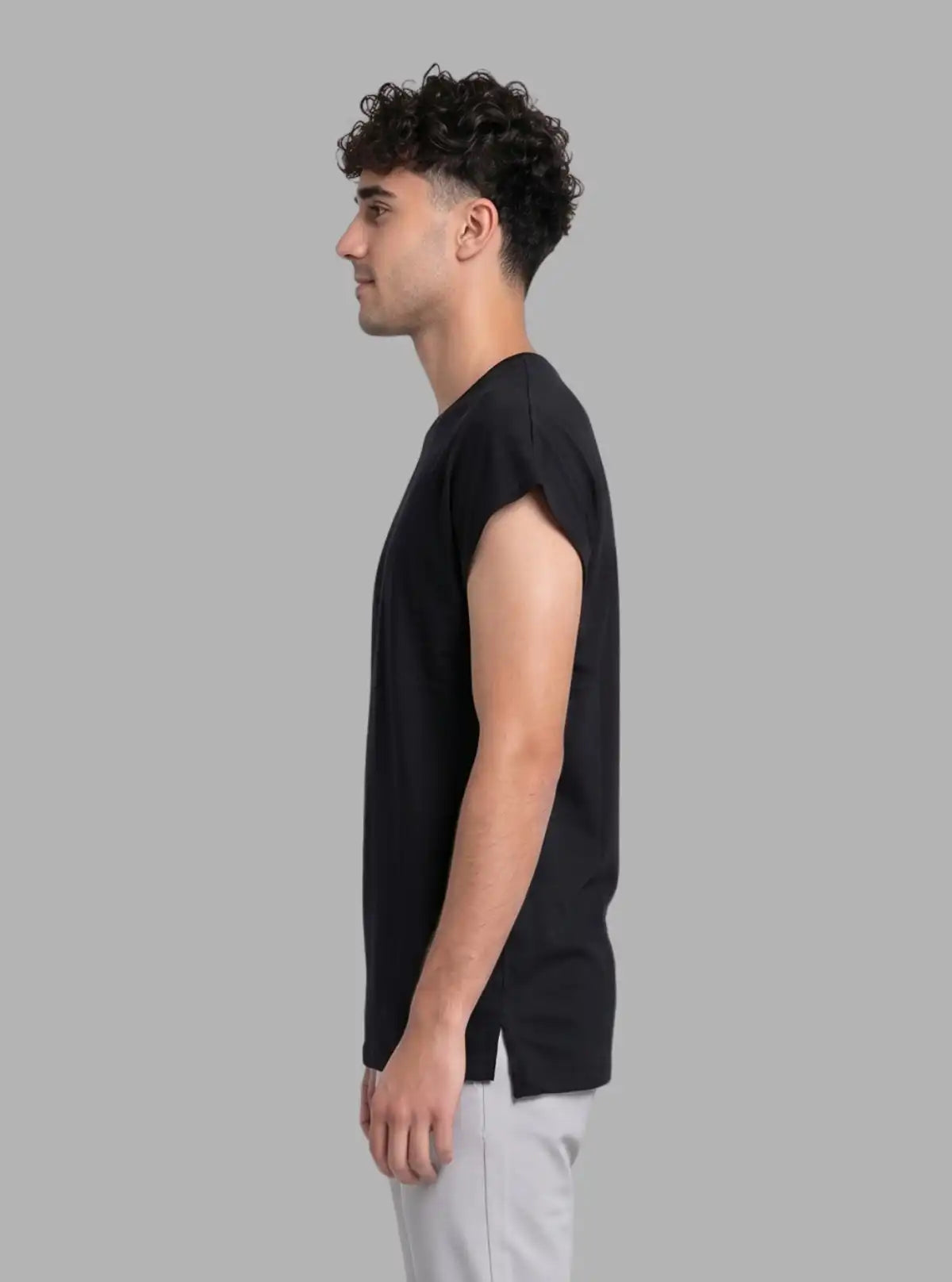 Men’s Black Cap Sleeve T-Shirt – Stylish & Comfortable | Boer & Fitch