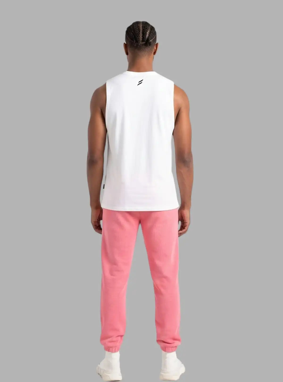 Men’s Pink Cuffed Joggers – Bold Comfort Meets Everyday Style