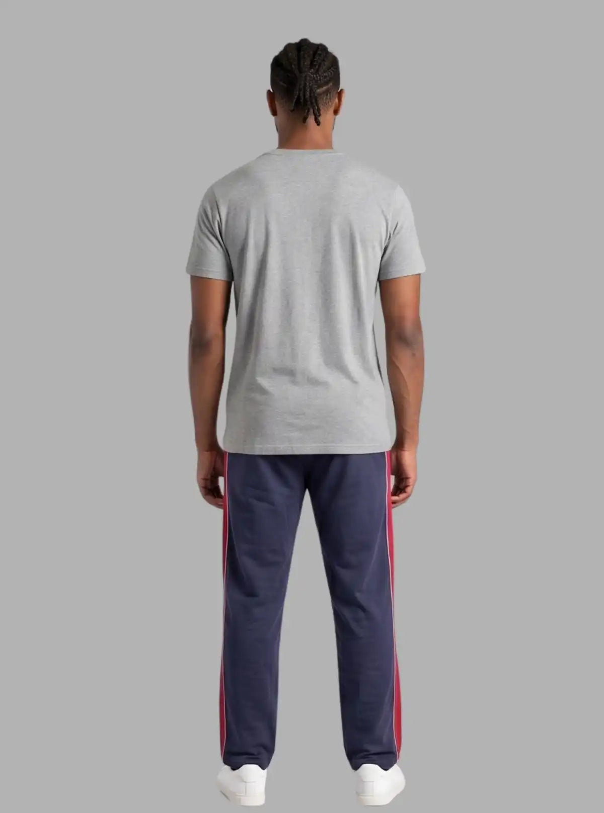 Men’s Navy Red Cut & Sew Track Phant  – Sleek, Smart & Comfortable