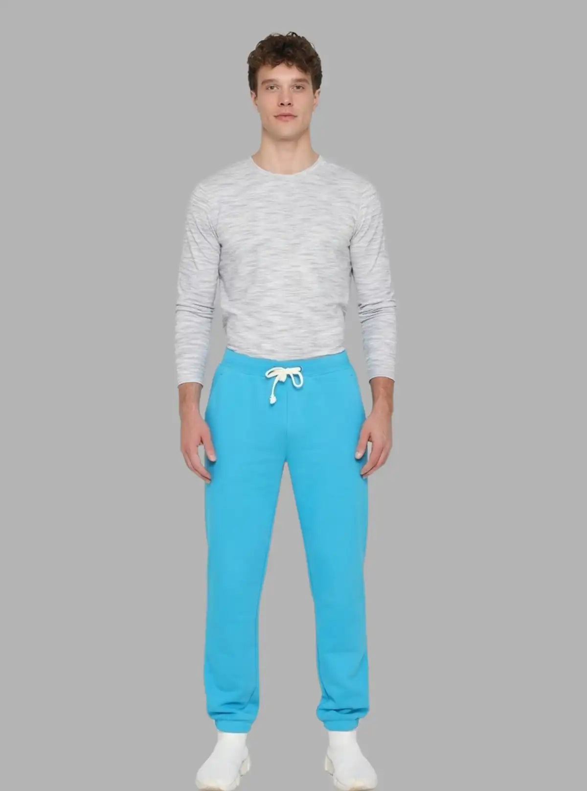 Men’s Blue Bay Cuffed Joggers – Coastal Cool with Everyday Comfort
