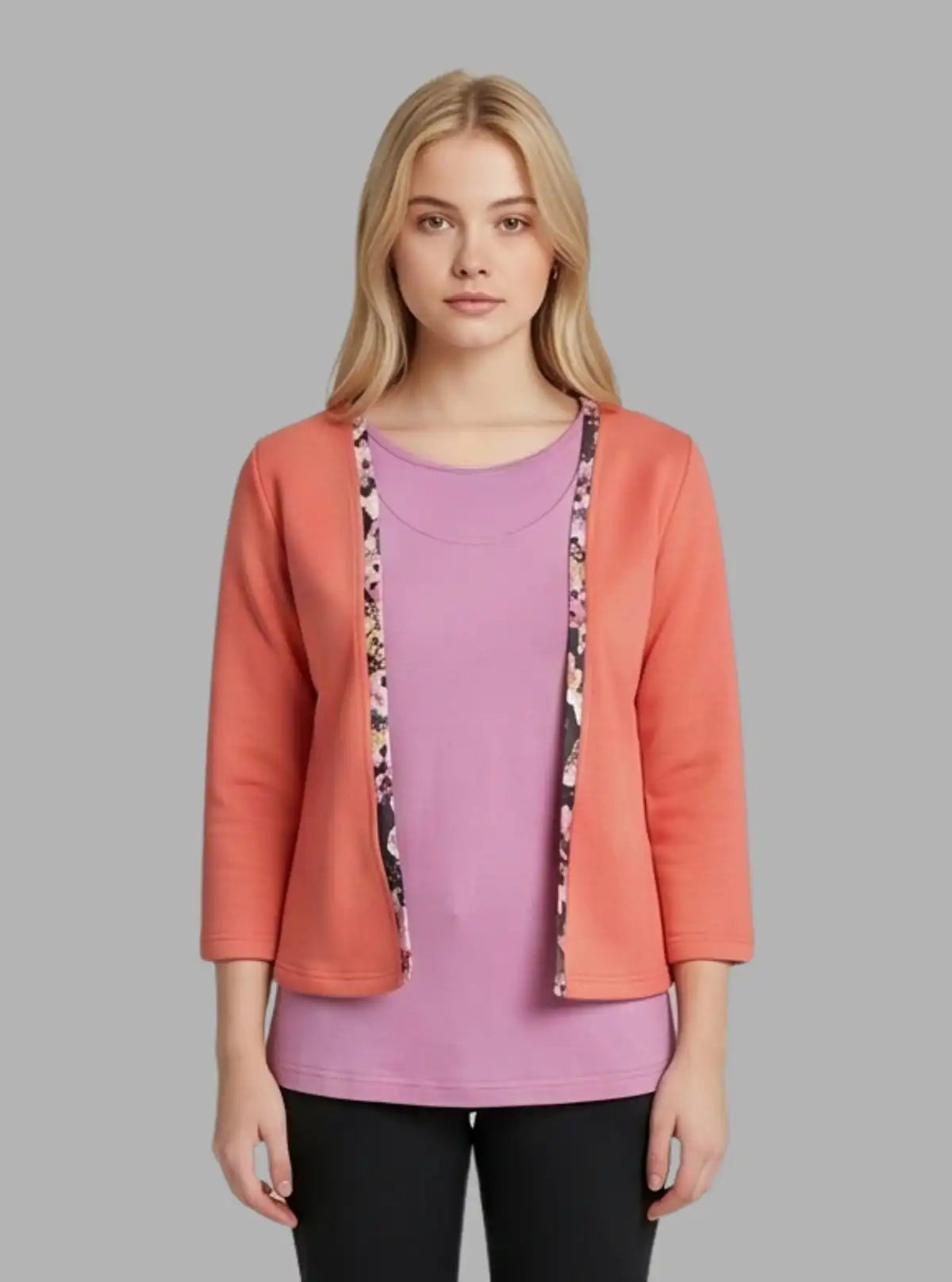 Women’s Fuschia Contrast Fleece Top – Cozy & Trendy | Boer & Fitch