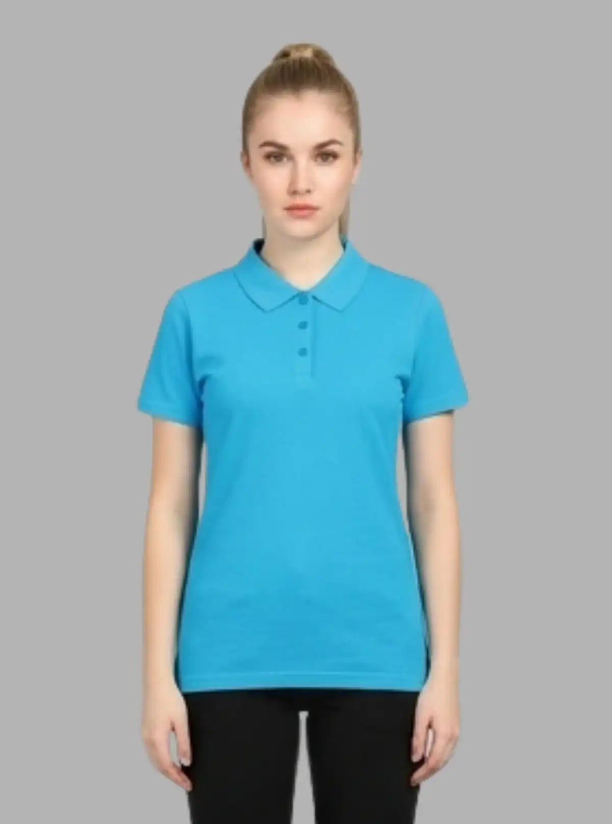 Women’s Blue Bay Pique Polo T-Shirt – Stylish & Comfortable | Boer & Fitch