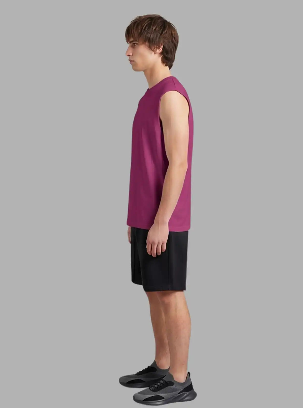 Boer and Fitch Oversized Raspberry Tank for Men | 100% Cotton Soft Touch Tank