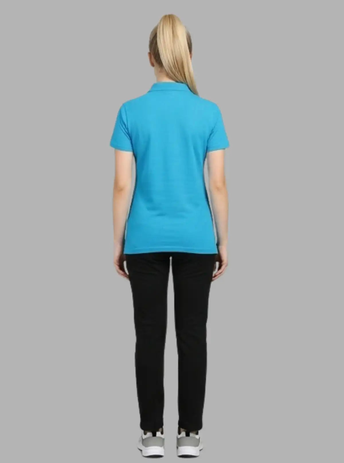 Women’s Blue Bay Pique Polo T-Shirt – Stylish & Comfortable | Boer & Fitch