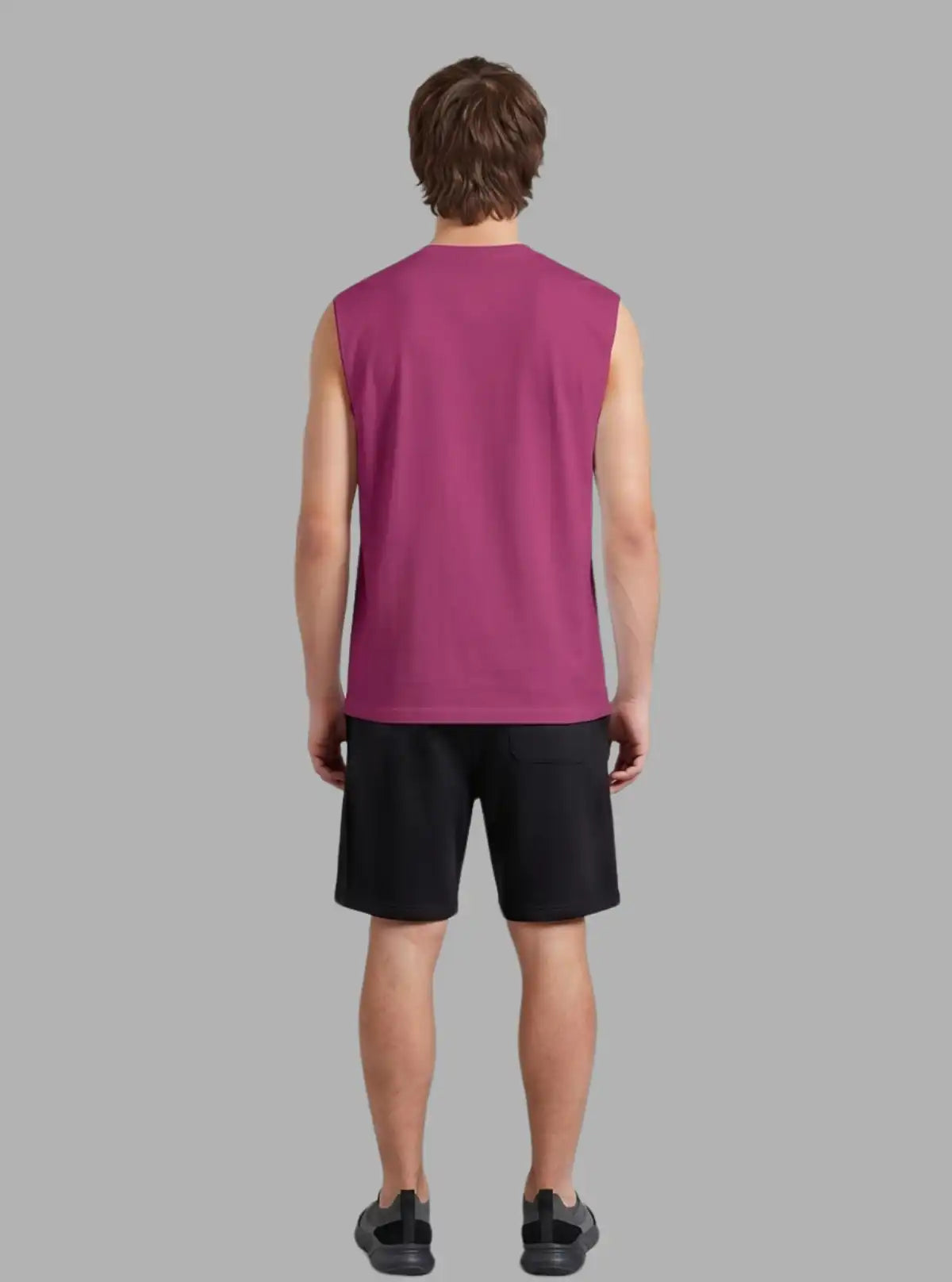 Boer and Fitch Oversized Raspberry Tank for Men | 100% Cotton Soft Touch Tank