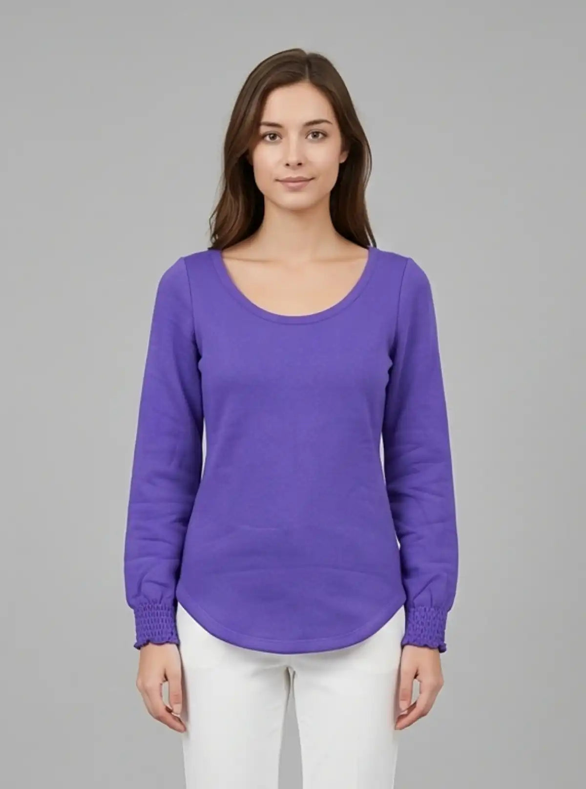 Women’s Violet Fleece Sweat Top – Cozy & Stylish | Boer & Fitch