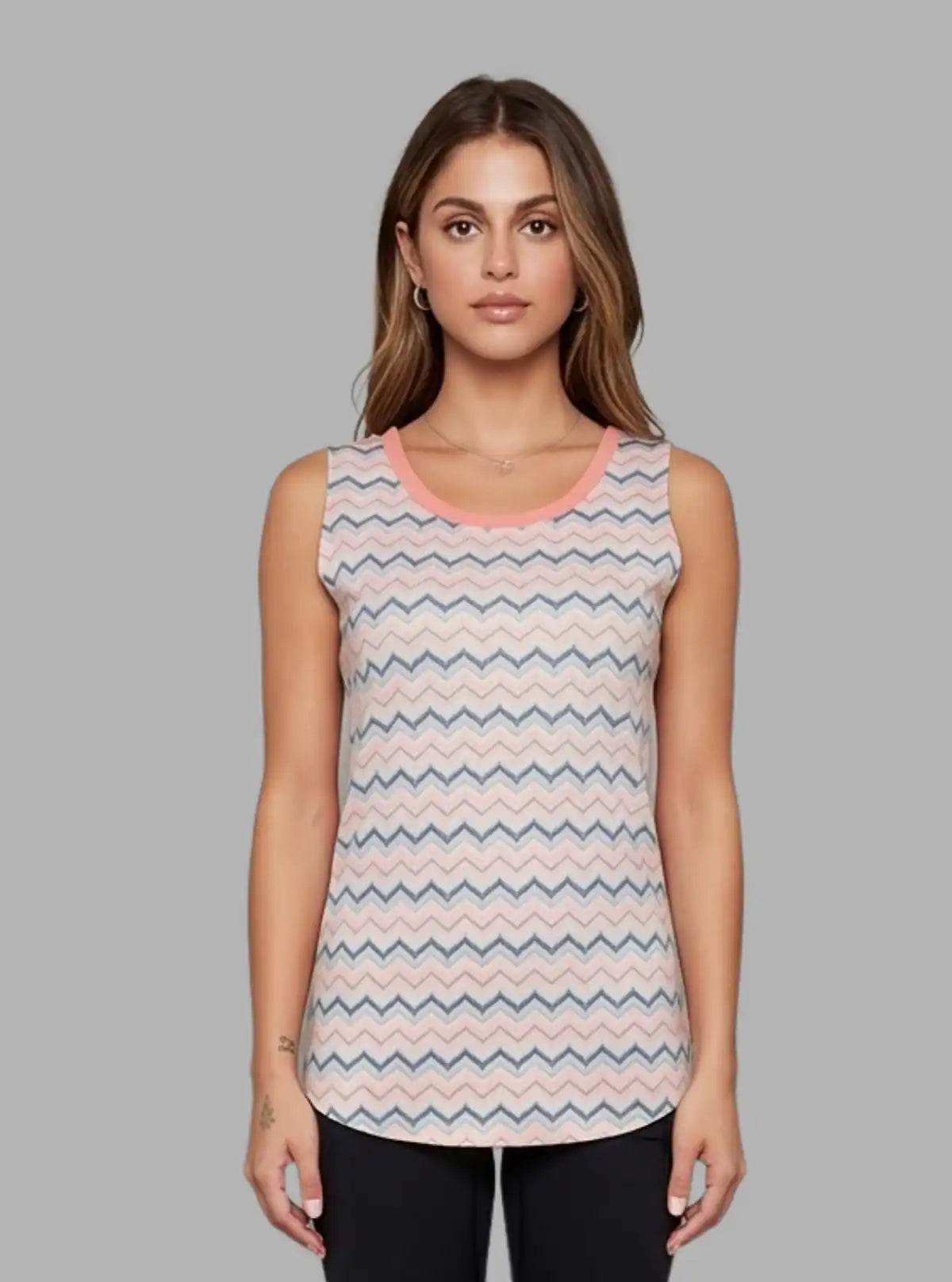 Women’s Wavers Graphic Print Sleeveless Top – Trendy & Comfortable | Boer & Fitch