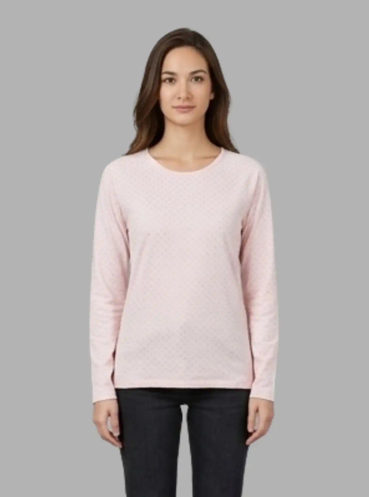 Women’s Light Pink Dotted Top – Elegant & Comfortable | Boer and Fitch
