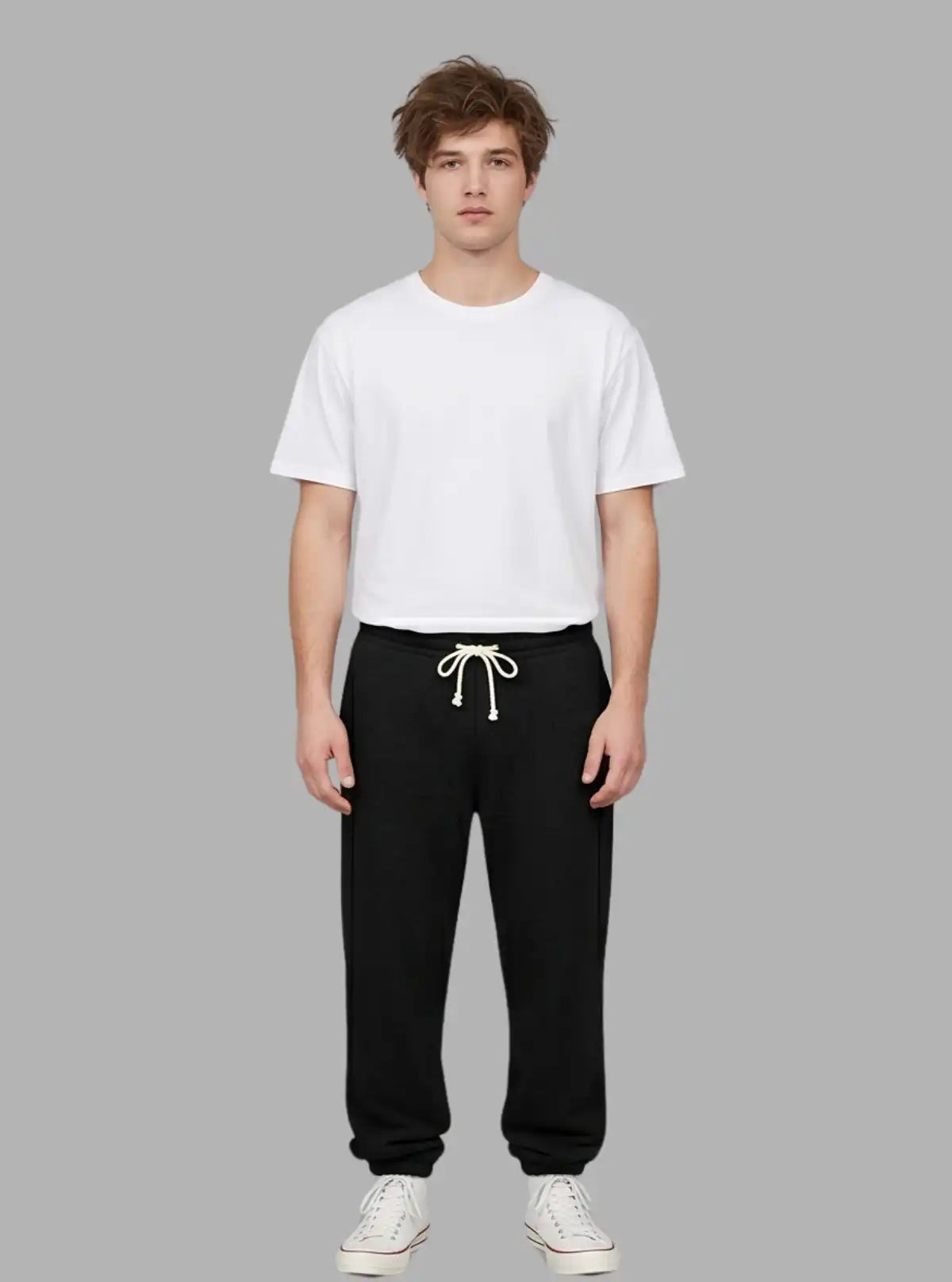 Men’s Black Fleece Joggers – Ultra-Soft Warmth with Sleek Style