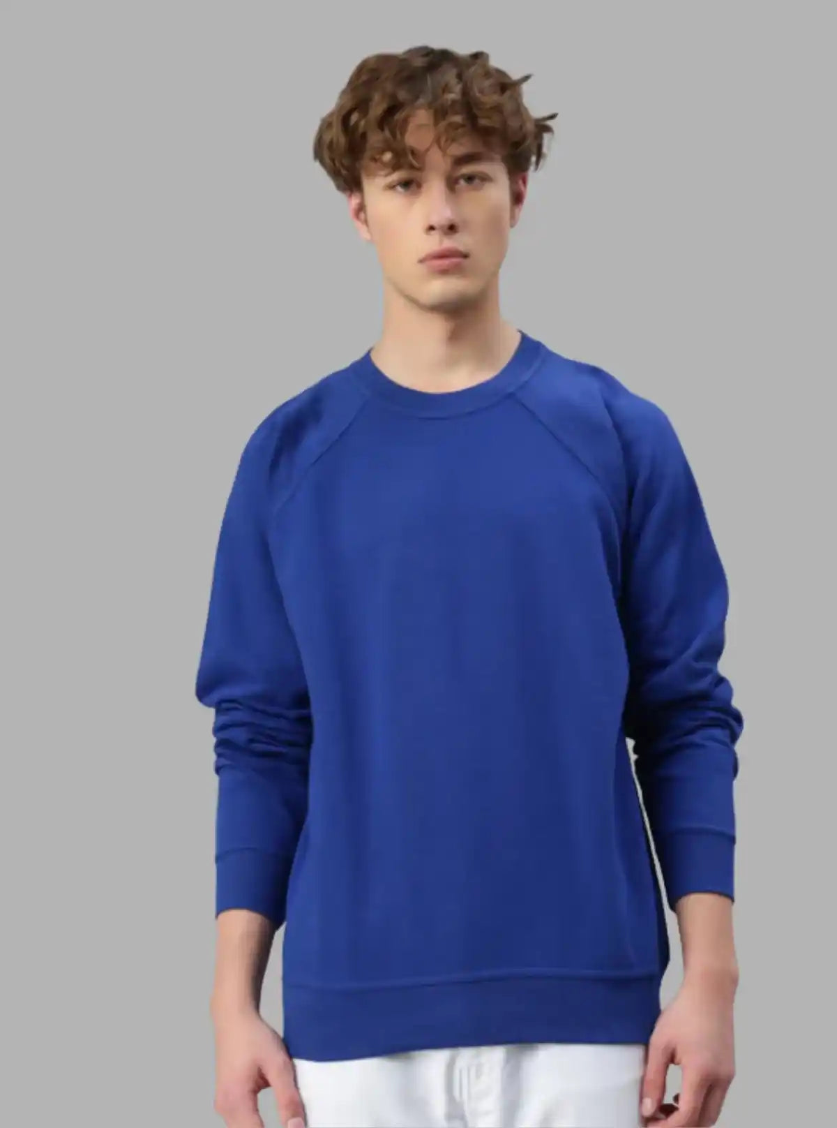 Men’s Royal Blue Fleece Sweatshirt – Warm, Stylish & Comfy