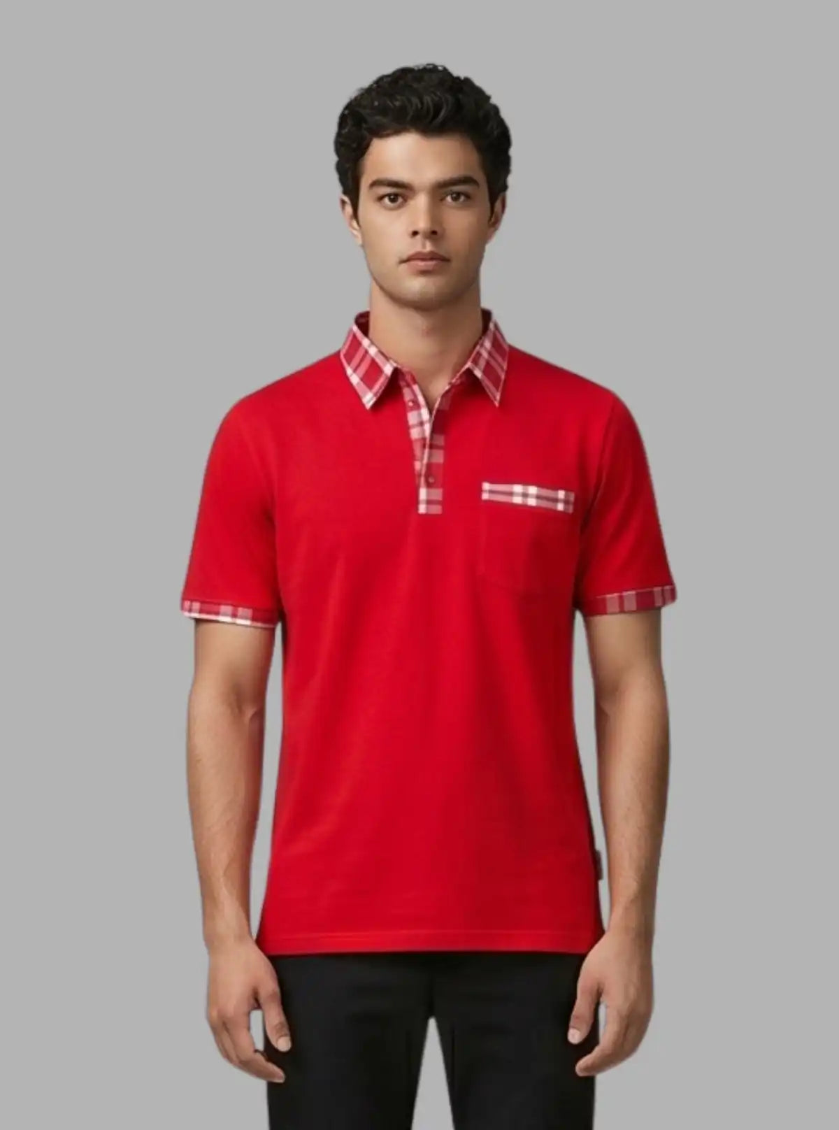 Red Twill Polo T-Shirt for Men – Premium Cotton Polo by Boer and Fitch