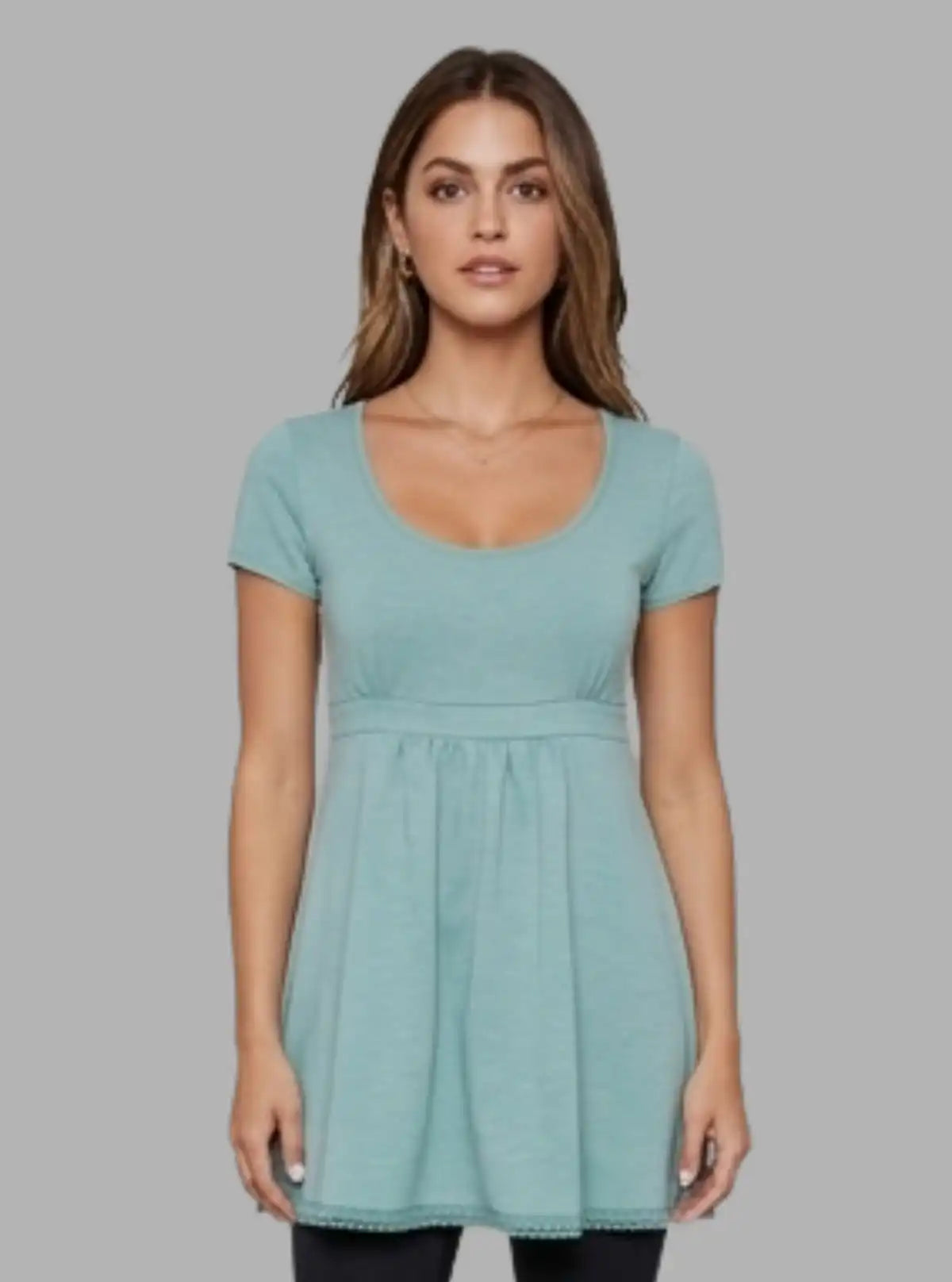 Women’s Green Edge Lace Scattered Top – Stylish & Comfortable | Boer & Fitch