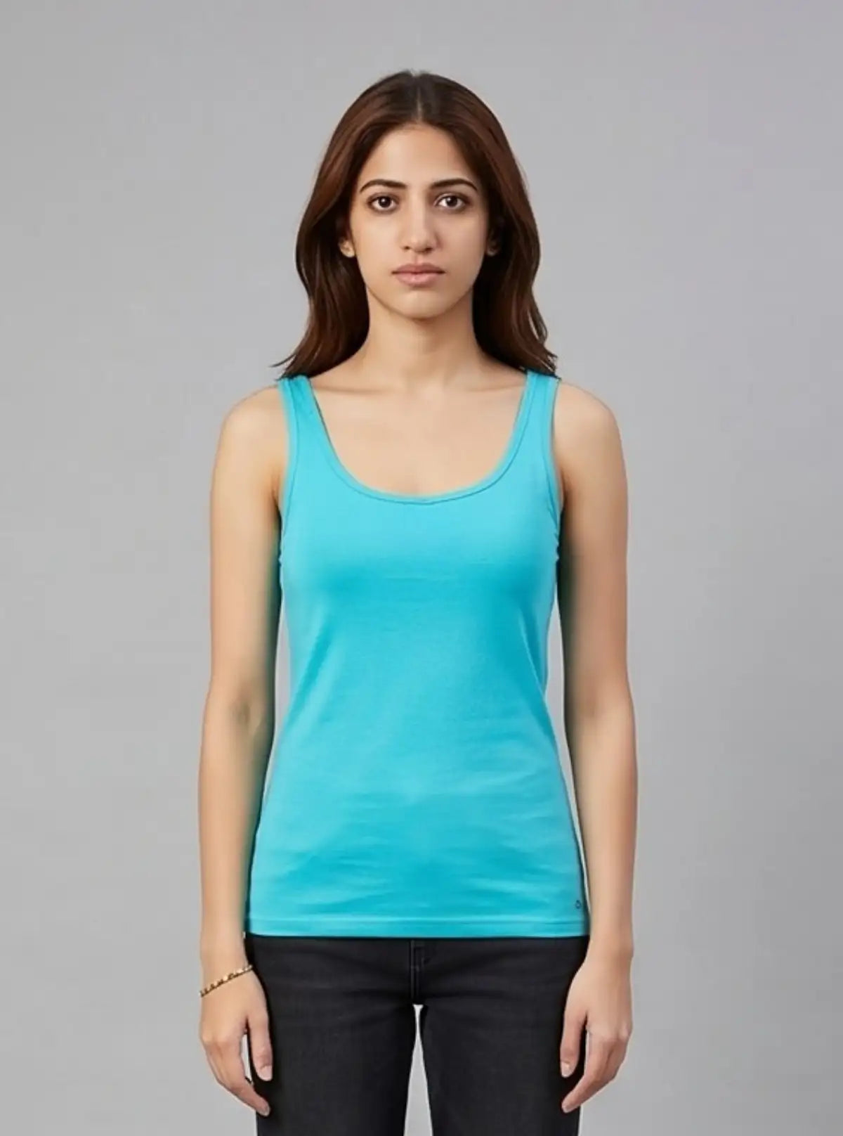 Women’s Sleeveless Turquoise Top – Stylish & Comfortable | Boer & Fitch