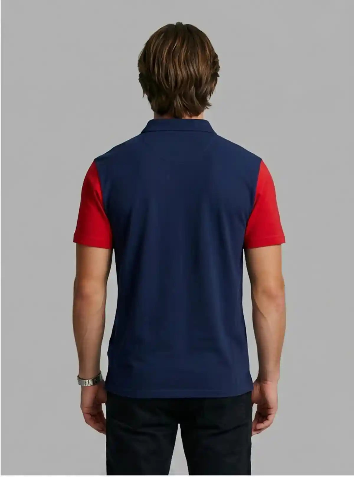 Men’s Classic Blue Polo T-Shirt – Timeless Elegance in Everyday Wear