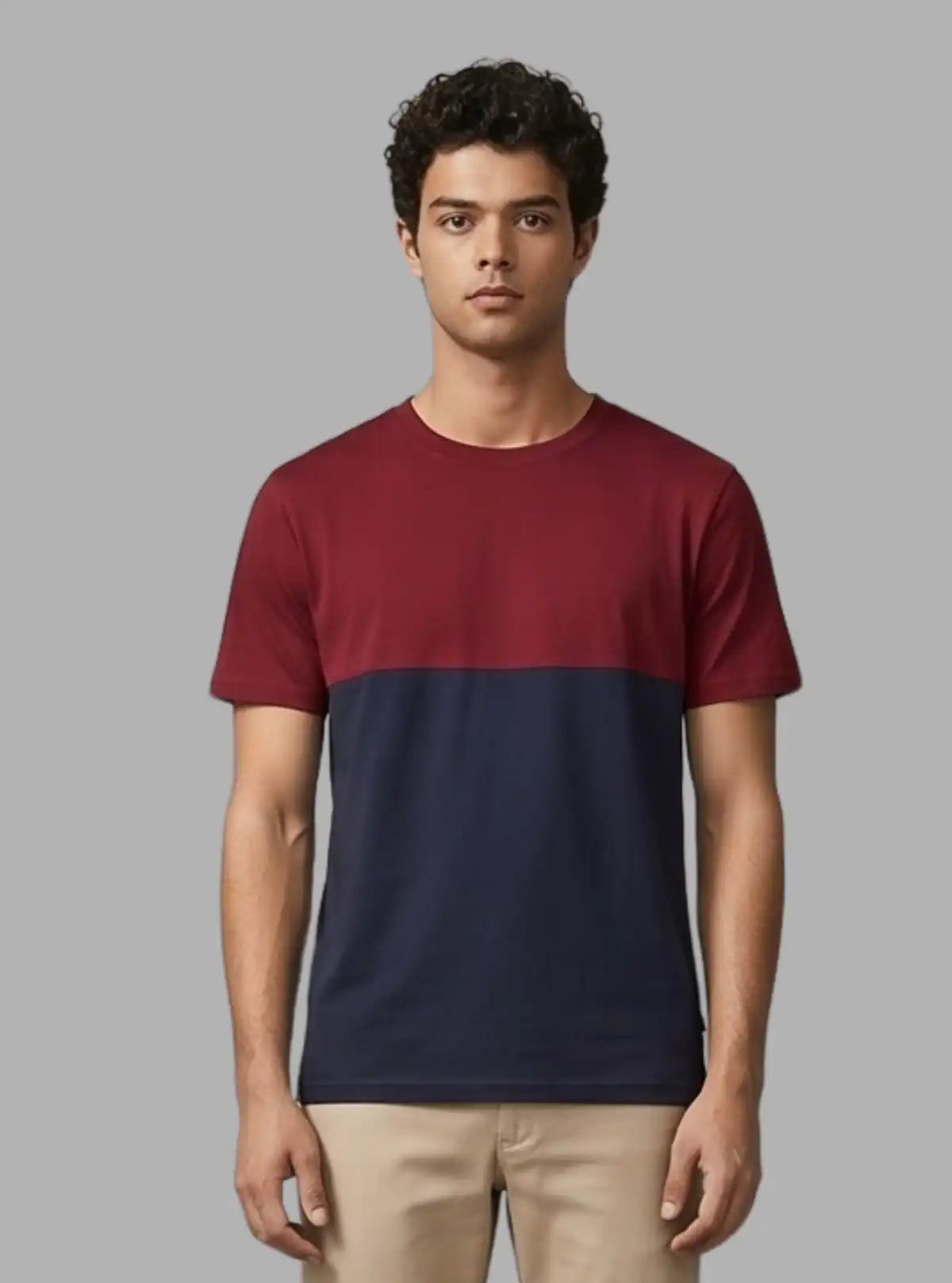 Burgundy Cut & Sew T-Shirt for Men – Boer and Fitch 