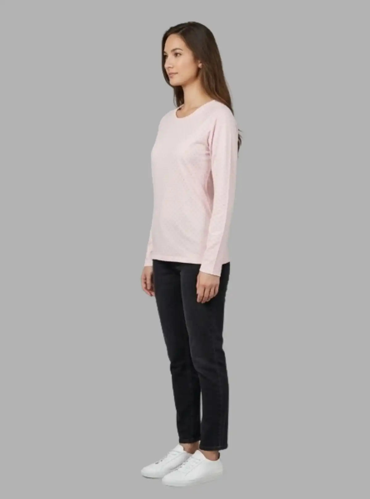 Women’s Light Pink Dotted Top – Elegant & Comfortable | Boer and Fitch