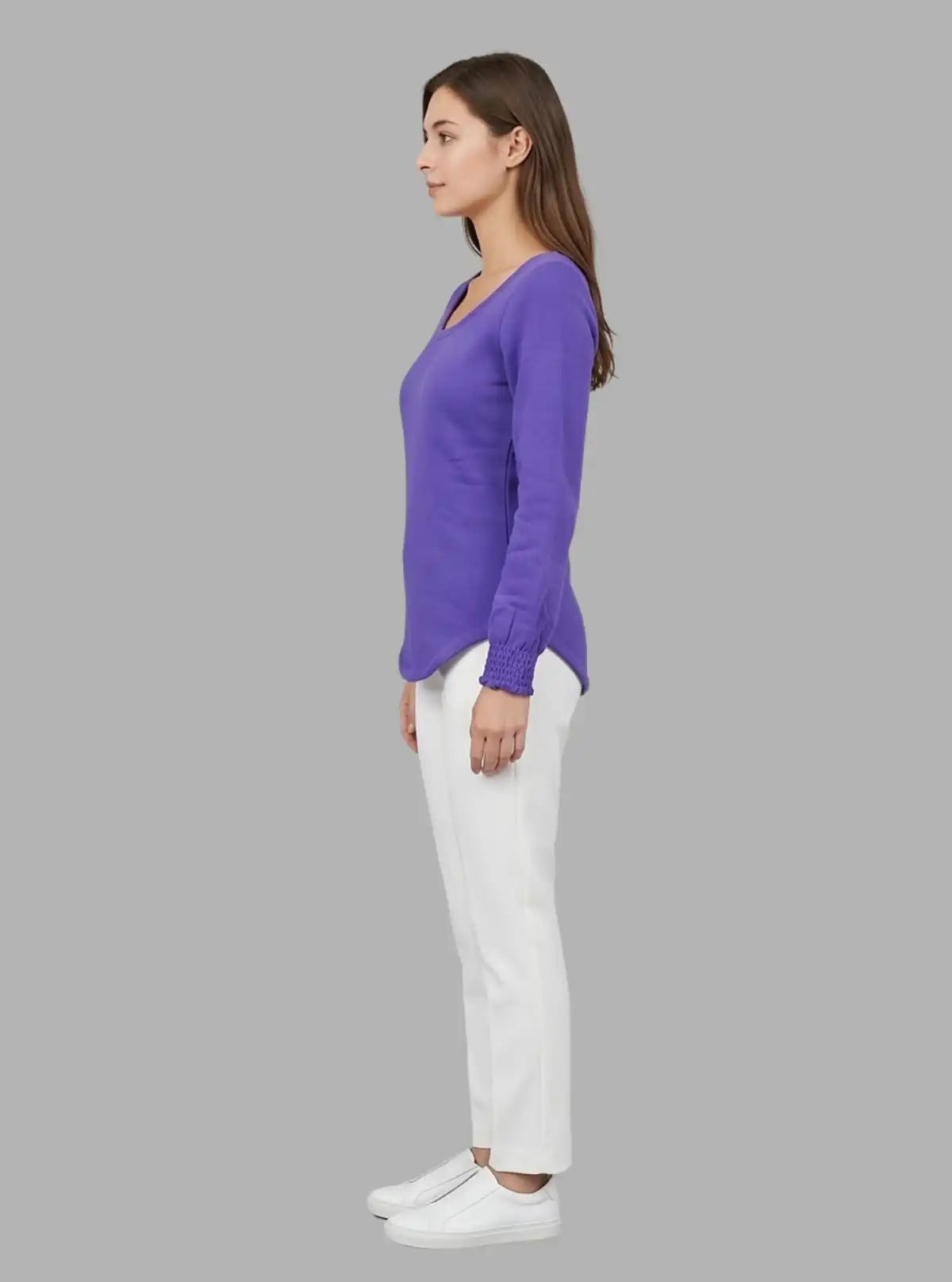 Women’s Violet Fleece Sweat Top – Cozy & Stylish | Boer & Fitch