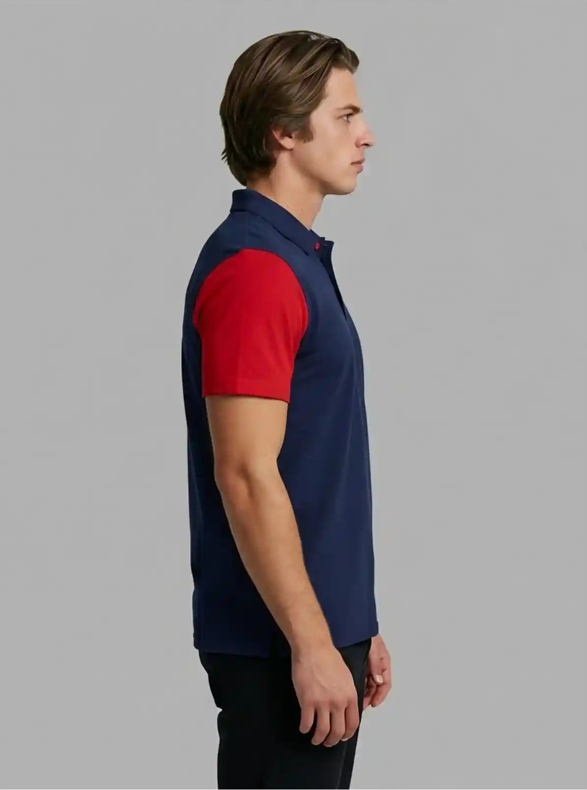 Men’s Classic Blue Polo T-Shirt – Timeless Elegance in Everyday Wear
