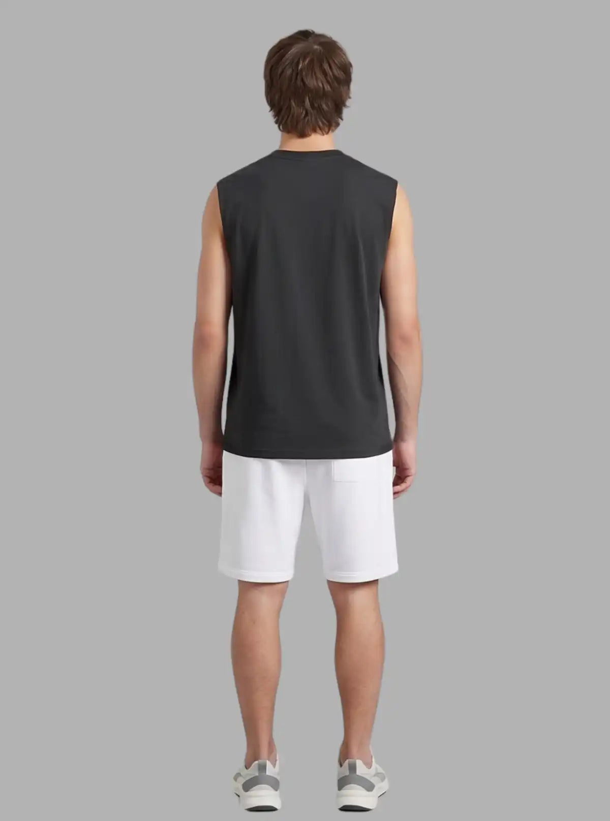 Boer and Fitch Oversized Black Tank for Men | 100% Cotton Soft Touch Tank Top