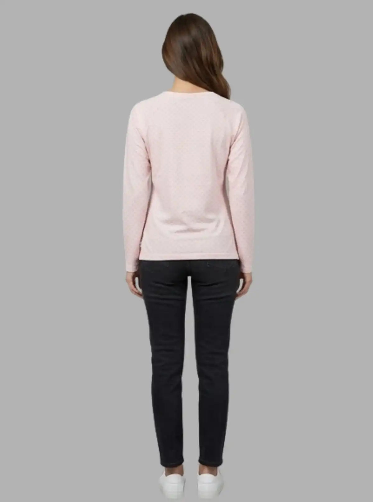 Women’s Light Pink Dotted Top – Elegant & Comfortable | Boer and Fitch