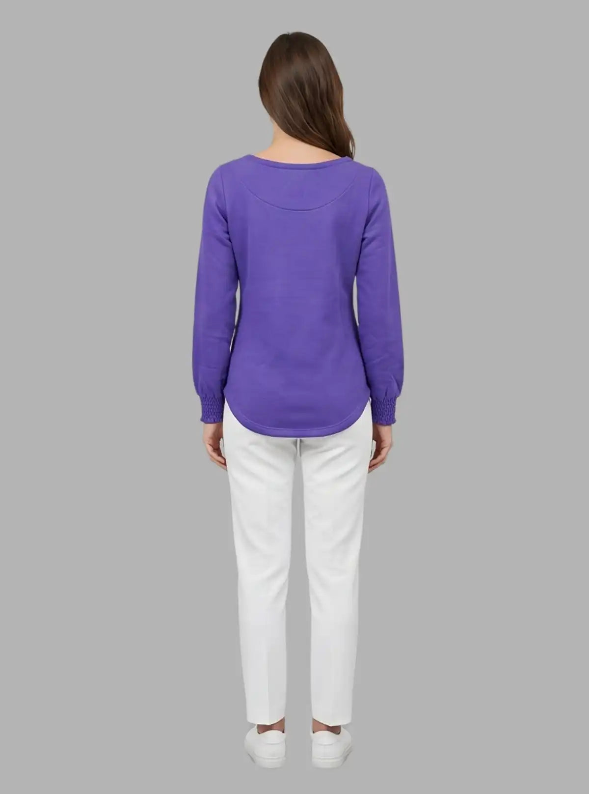 Women’s Violet Fleece Sweat Top – Cozy & Stylish | Boer & Fitch