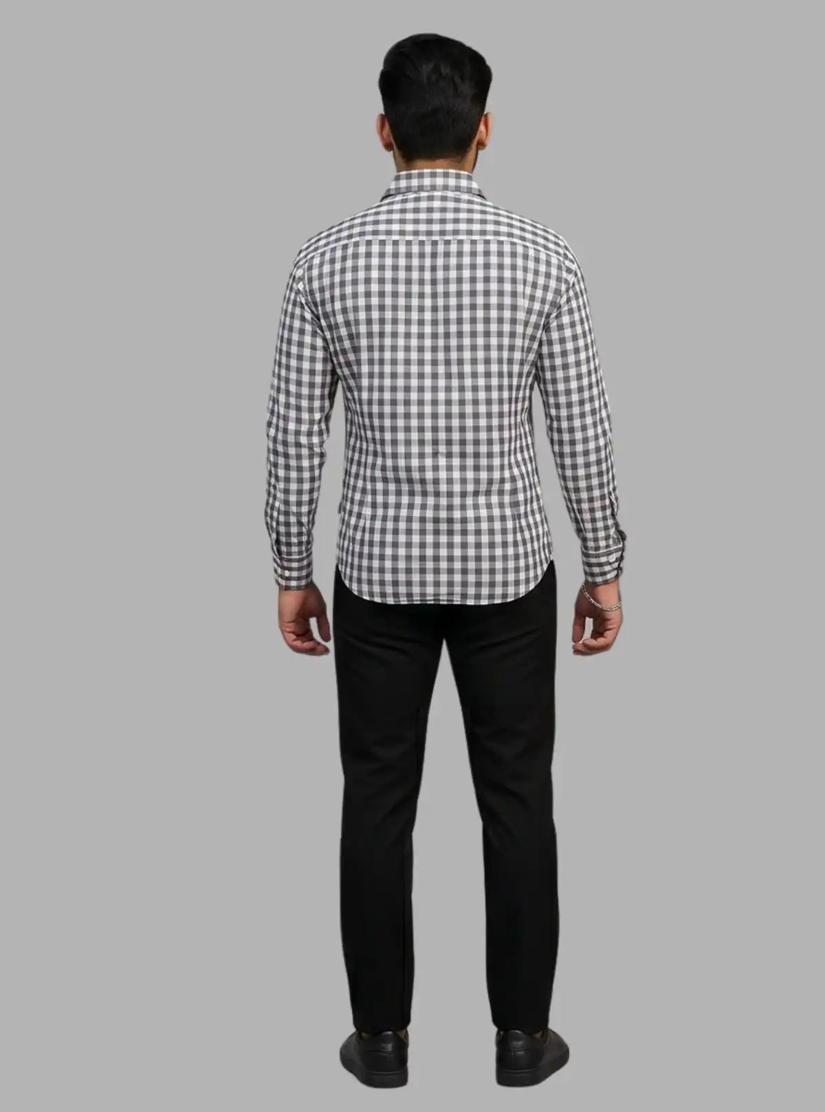 White Multi-Check Long Sleeve Casual Shirt for Men – Boer and Fitch